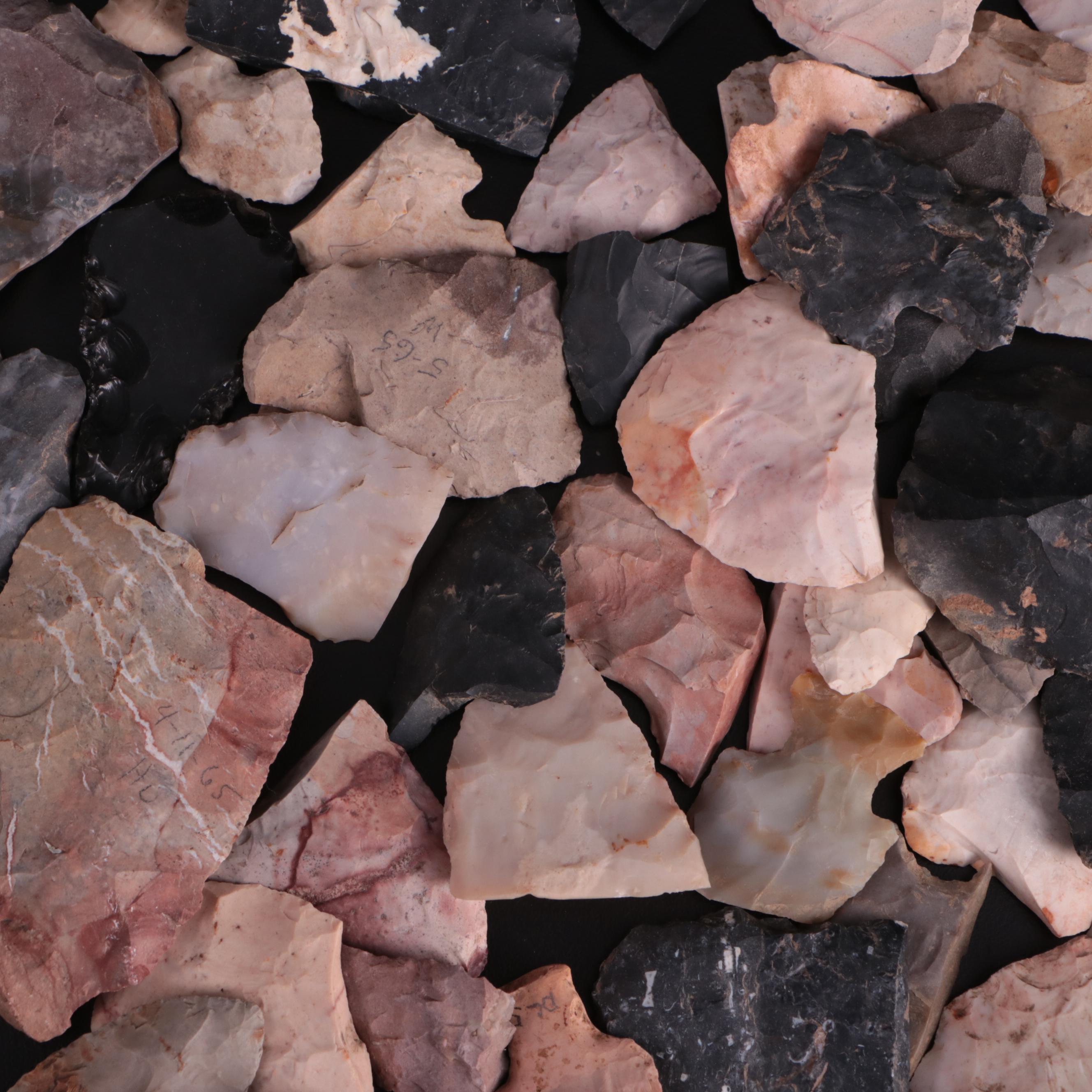 Native American Style Flaked Stone Tools