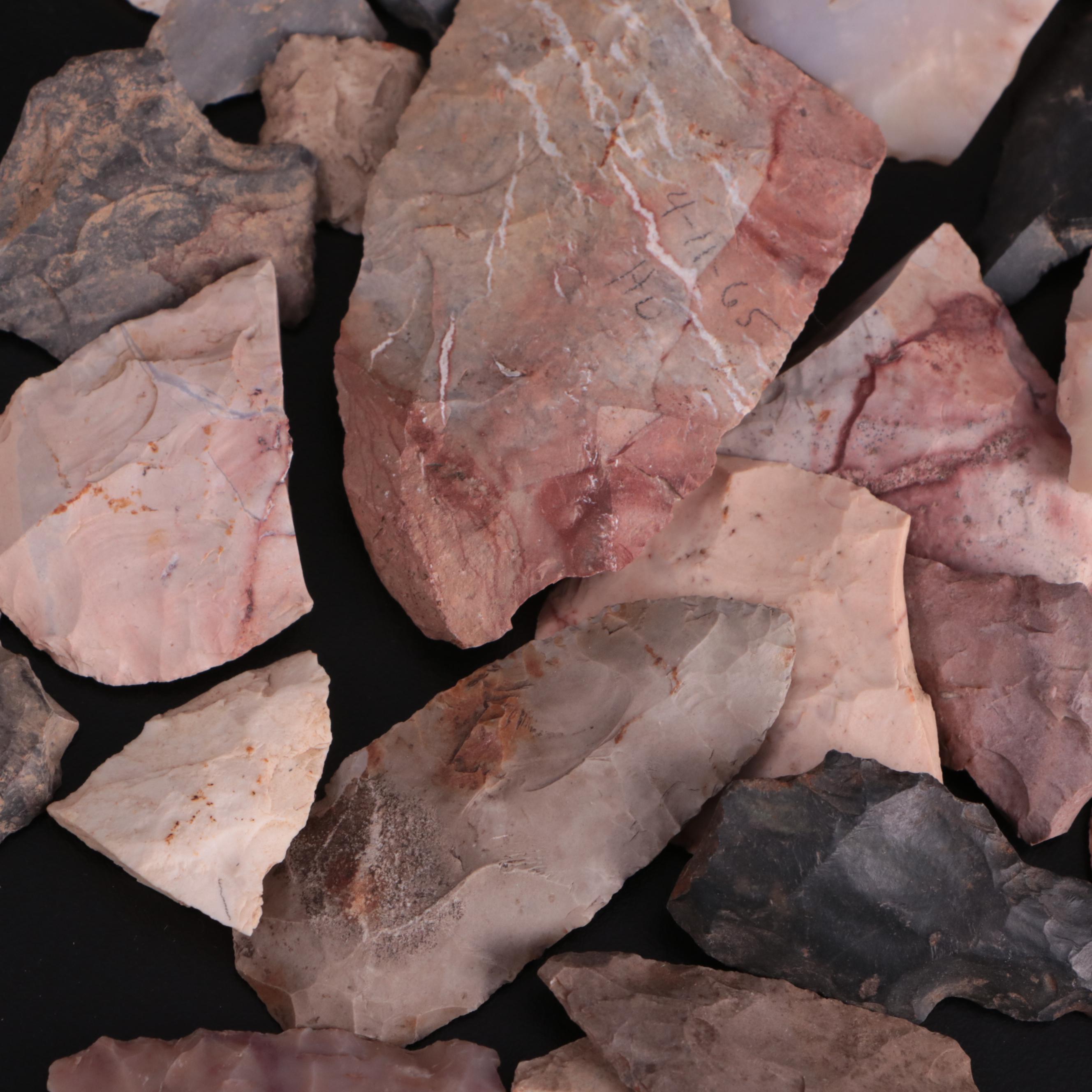 Native American Style Flaked Stone Tools