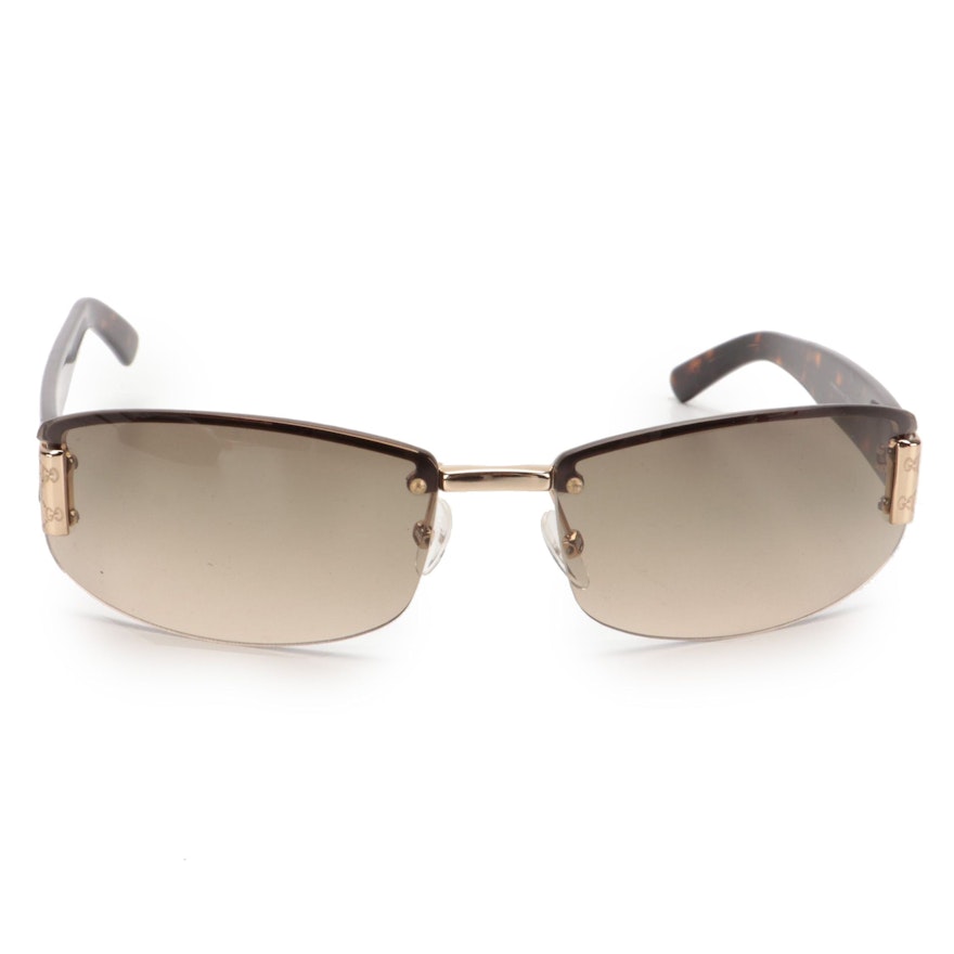 Gucci GG 1799/S Rimless Rectangular Sunglasses