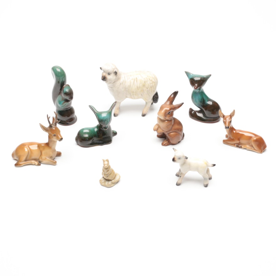 Ceramic Woodland Animal Figurines