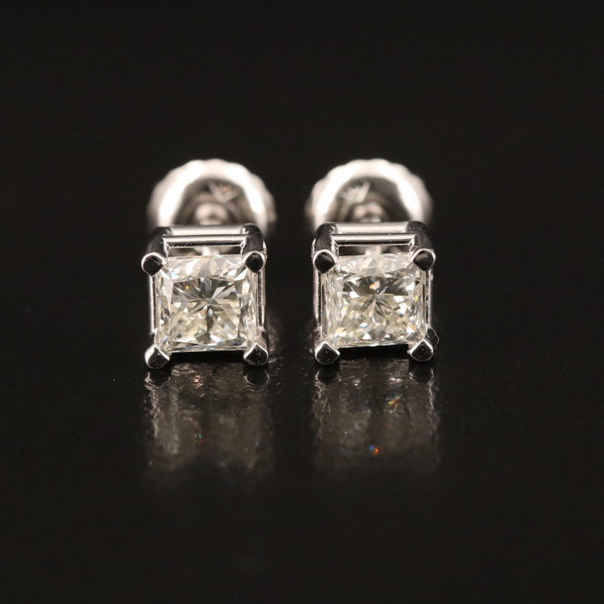 14K 0.80 CTW Diamond Stud Earrings