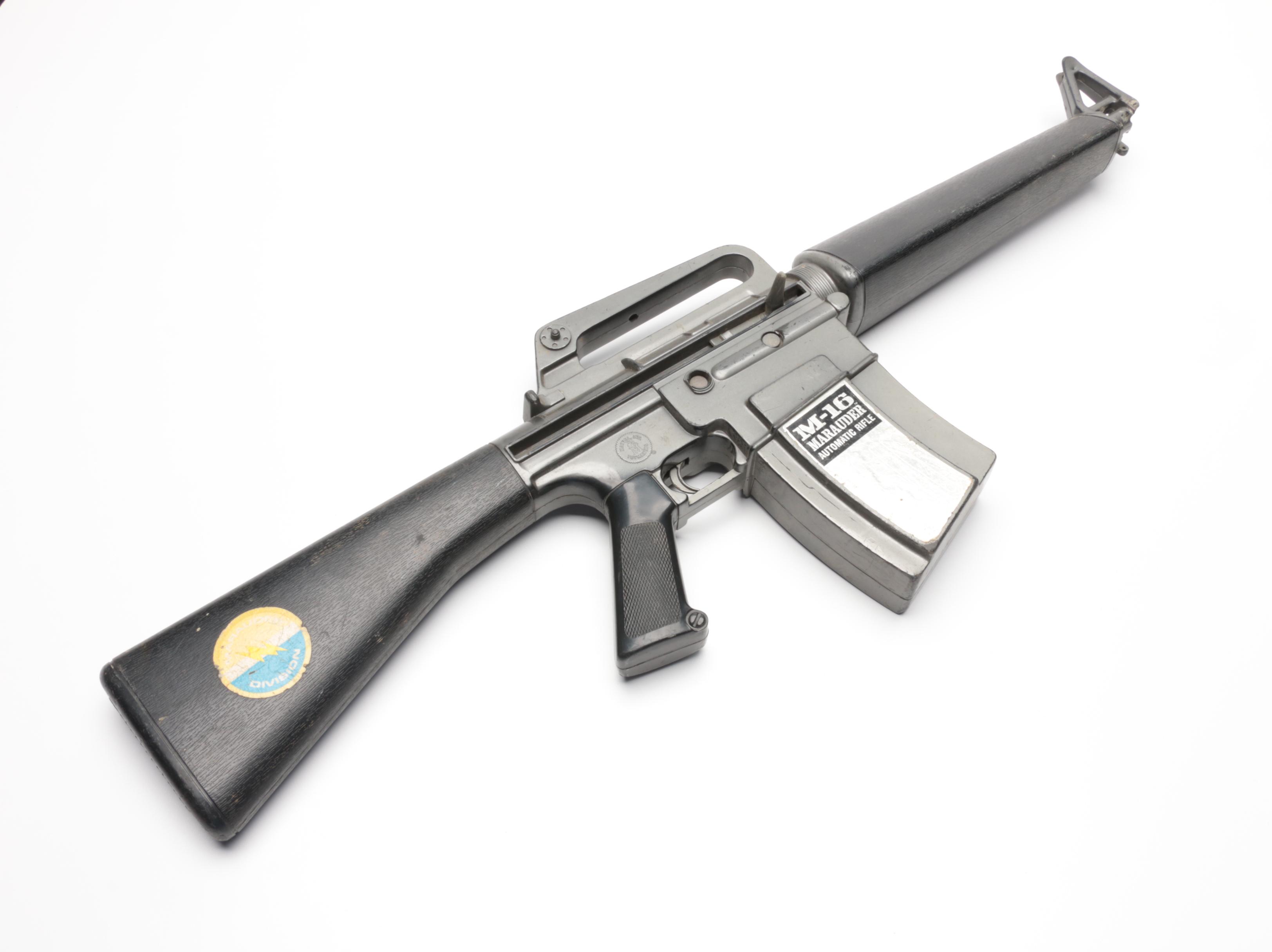 Mattel "M-16 Marauder" Rifle, Safari, Tommy, and Other Toy Guns, 1960s