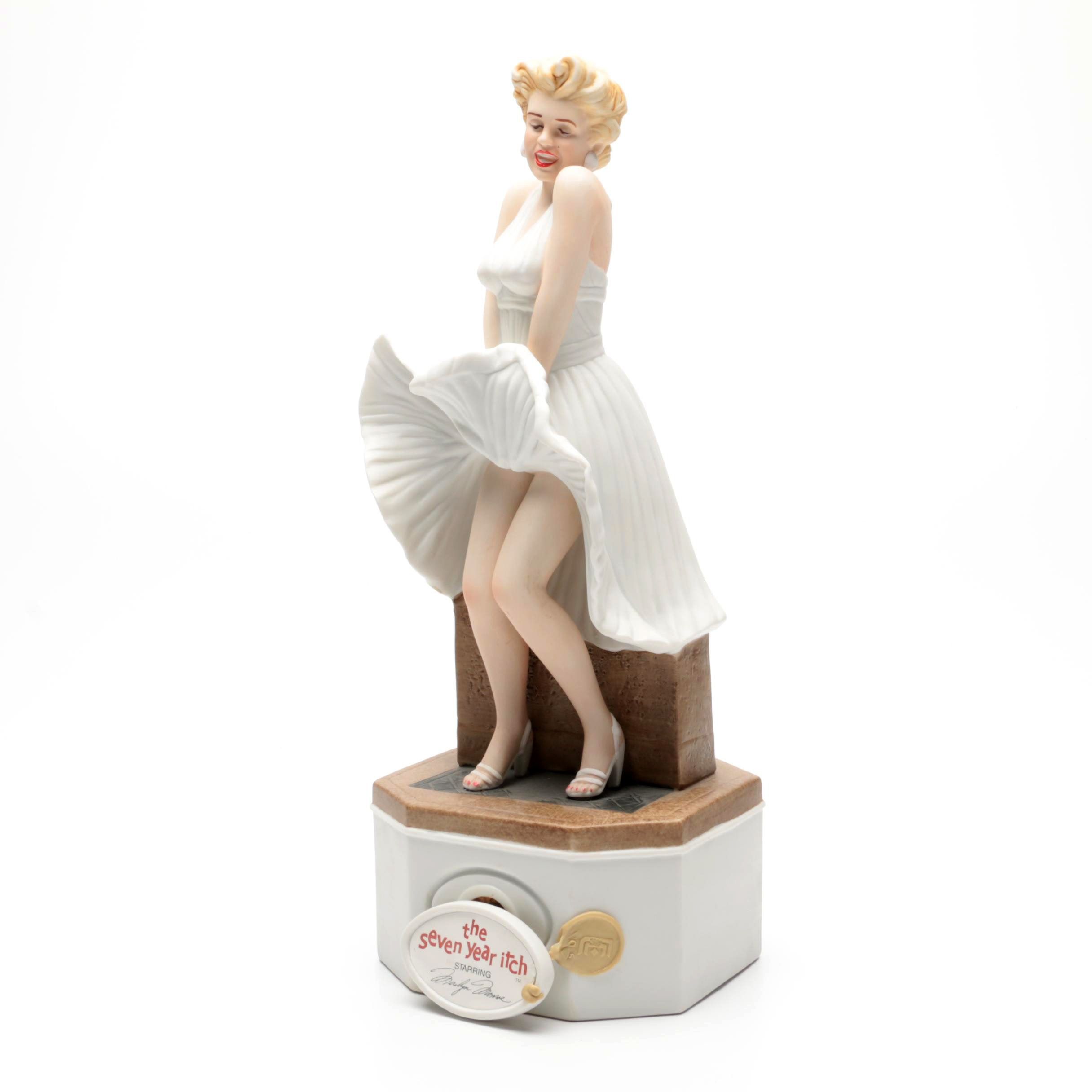 Marilyn Monroe "The Seven Year Itch" McCormick Bourbon Ceramic Decanter, 1983