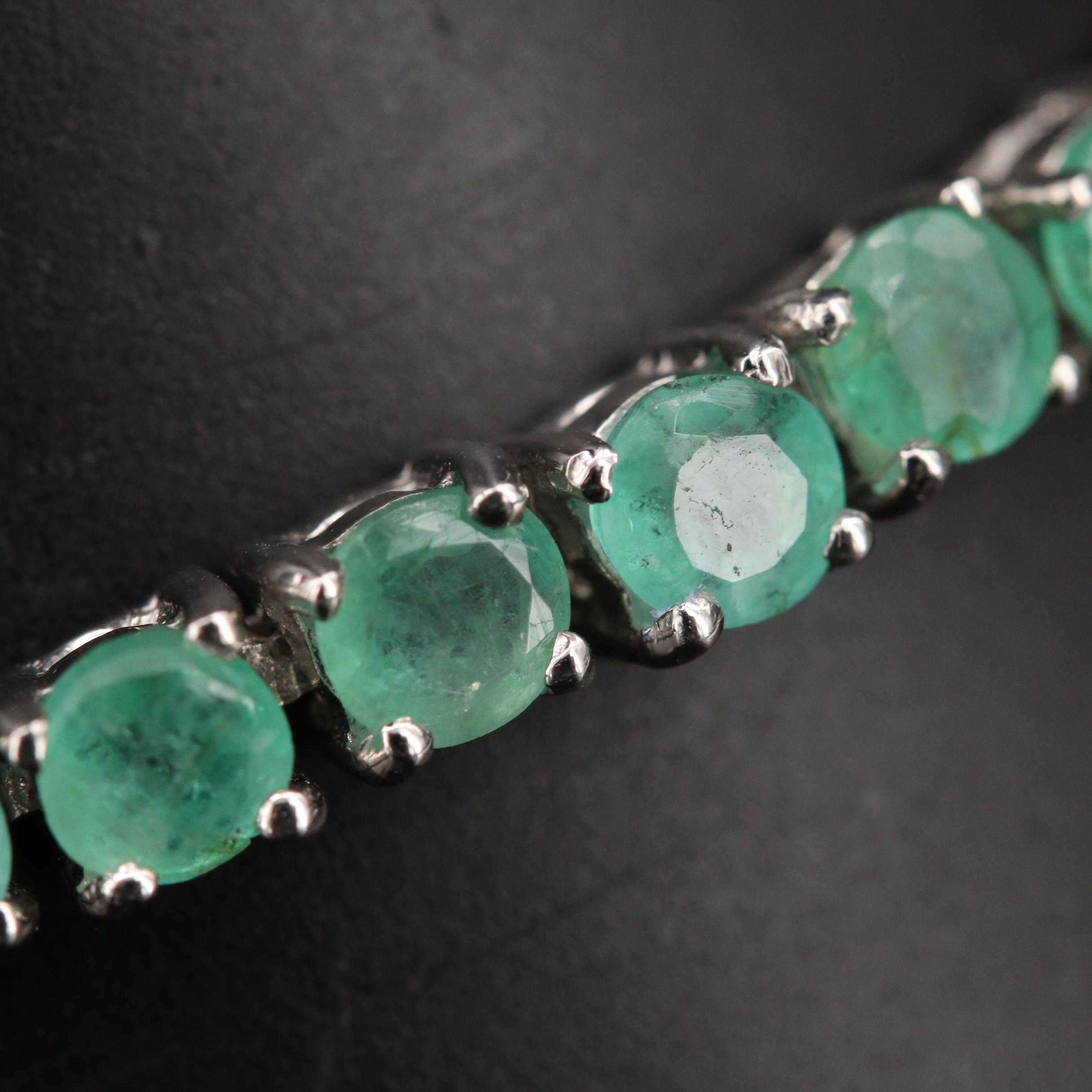 Sterling Enamel Line Bracelet