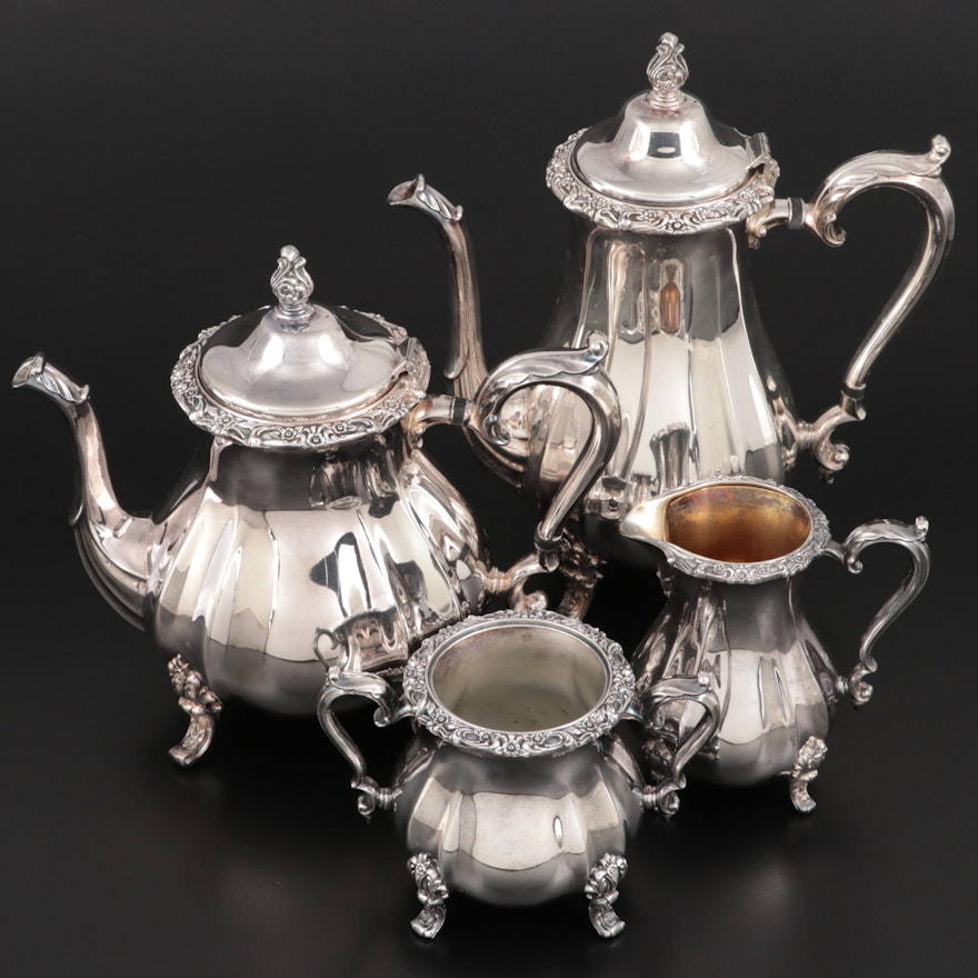 International Silver Co. "Countess" Silver Plate Coffee and Tea Set