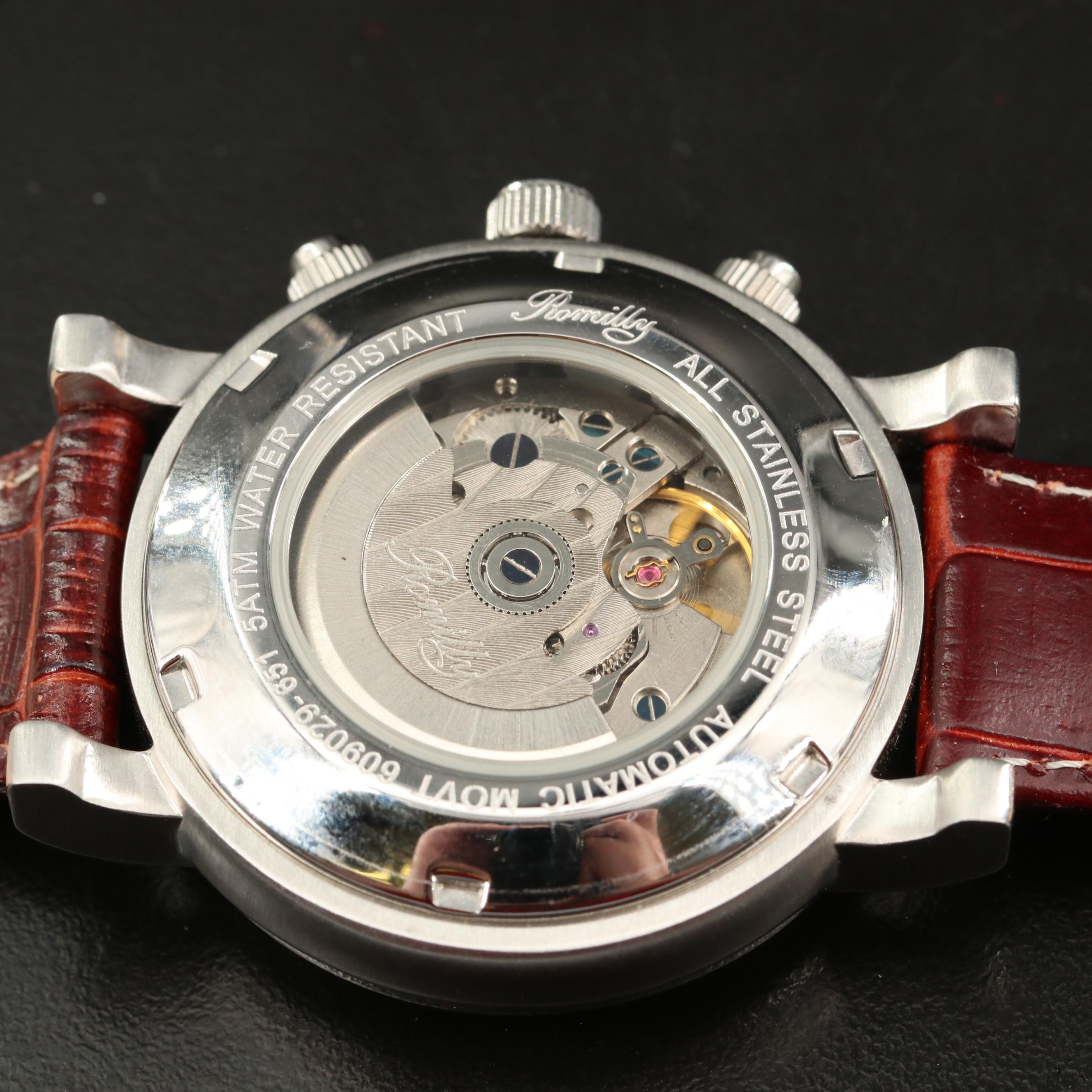 Romilly Stainless Steel Multifunction Automatic Watch
