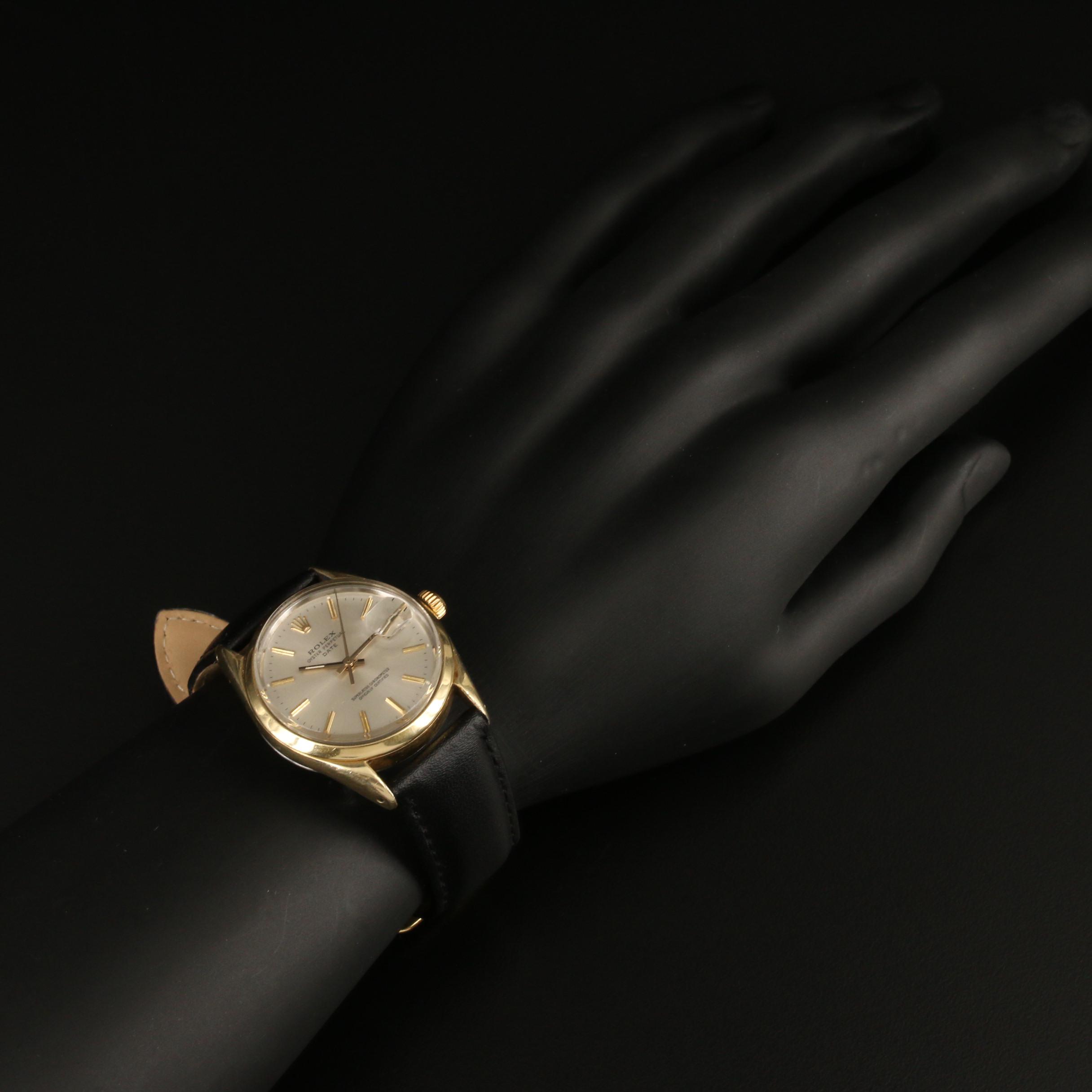 1973 Rolex Date Gold Shell Automatic Watch