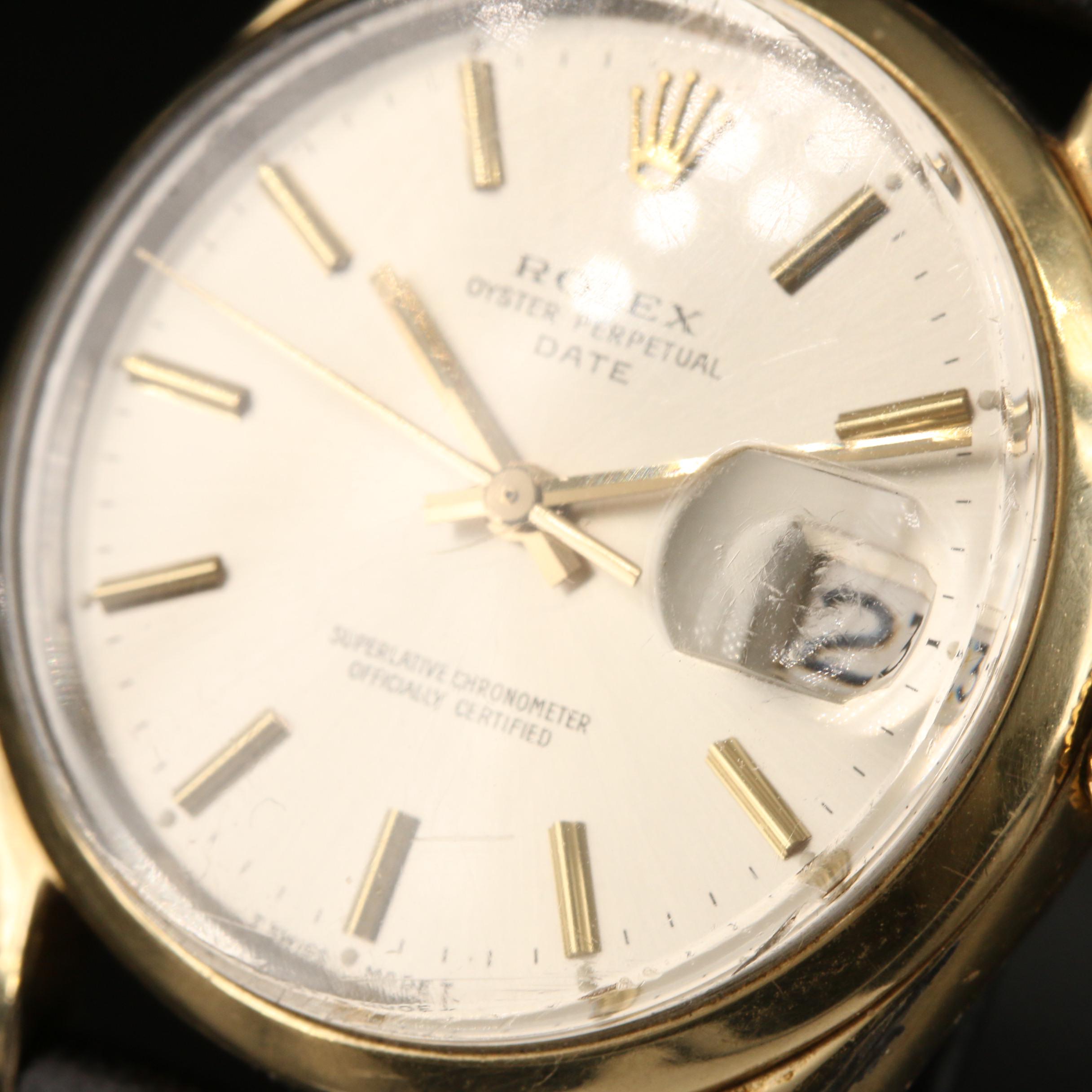 1973 Rolex Date Gold Shell Automatic Watch