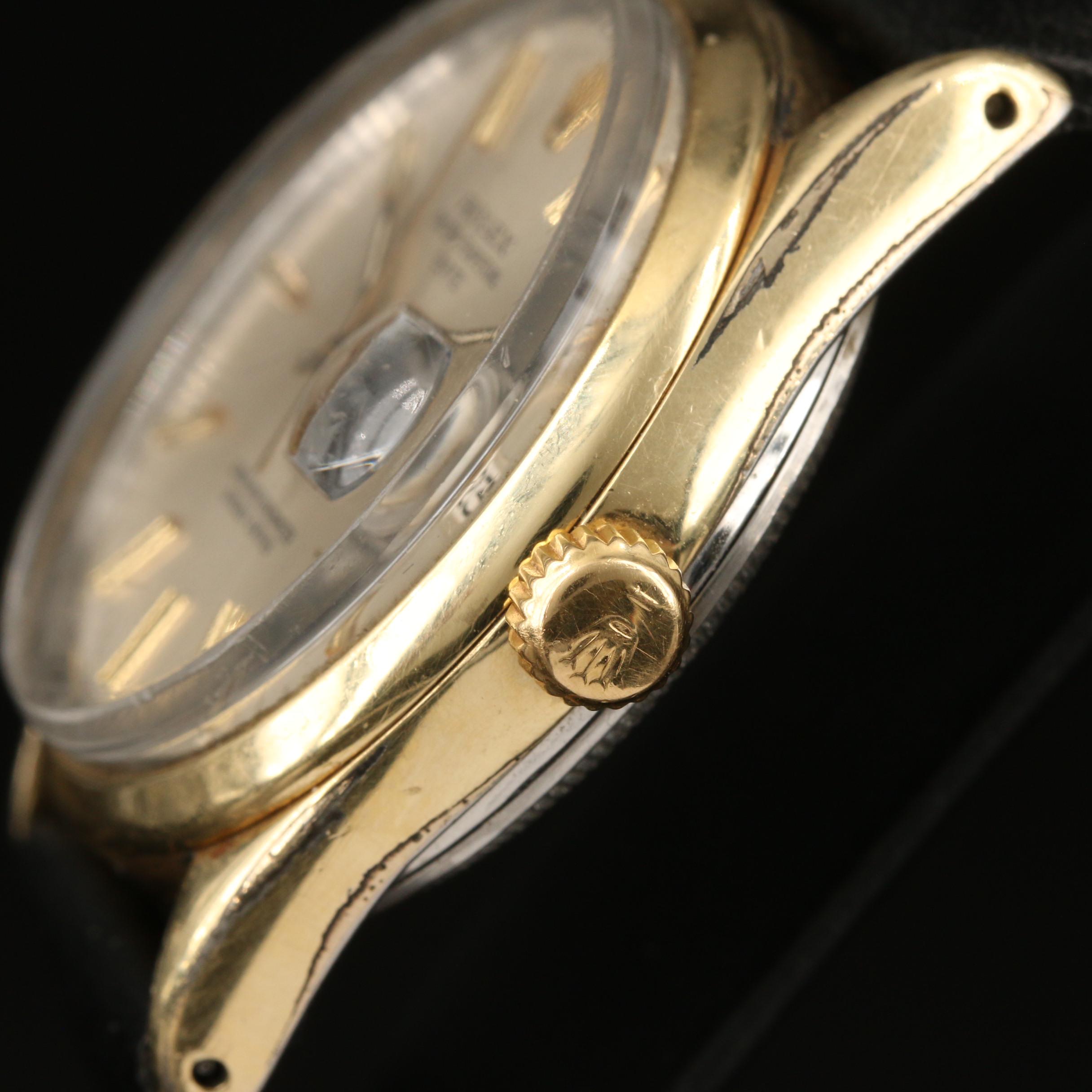 1973 Rolex Date Gold Shell Automatic Watch
