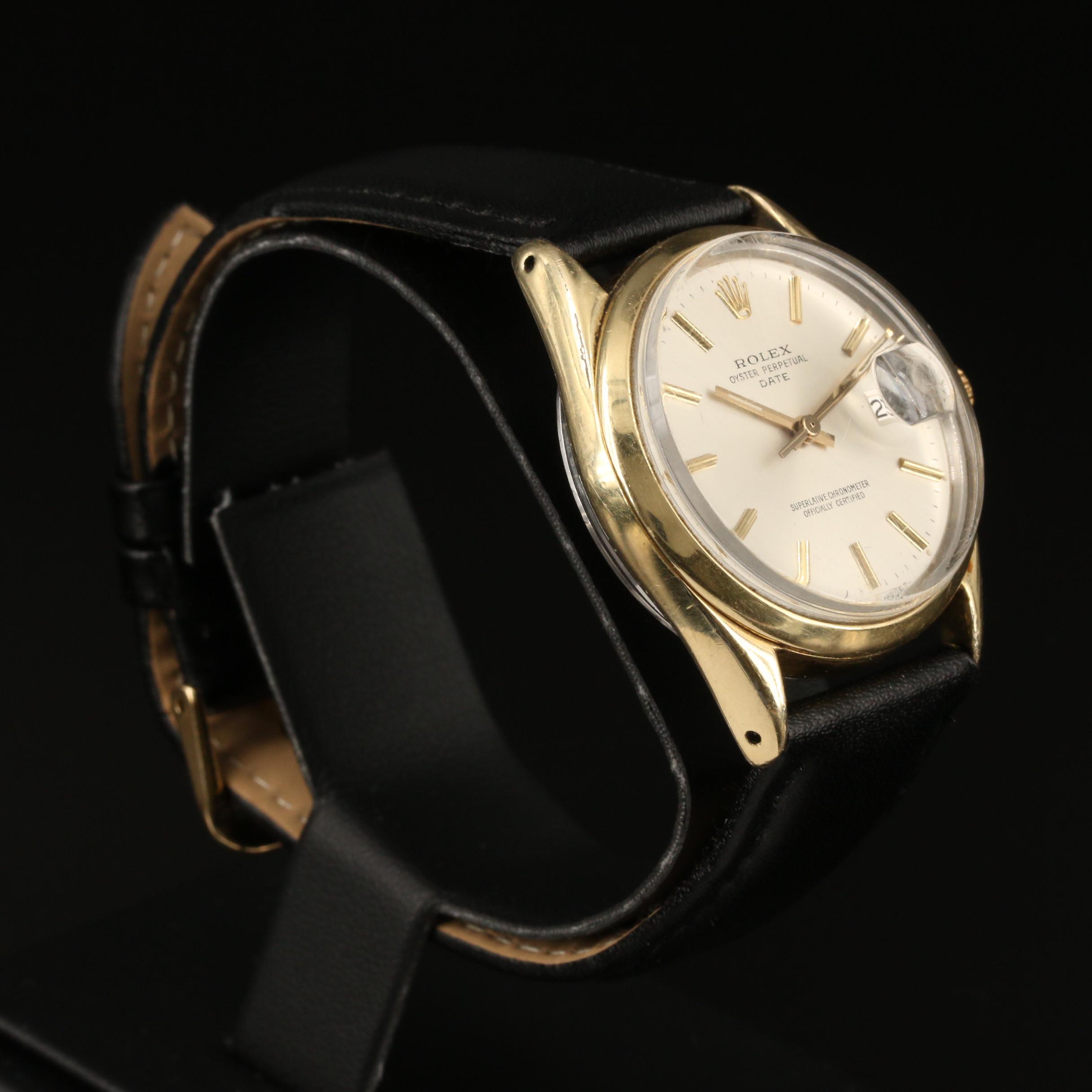 1973 Rolex Date Gold Shell Automatic Watch