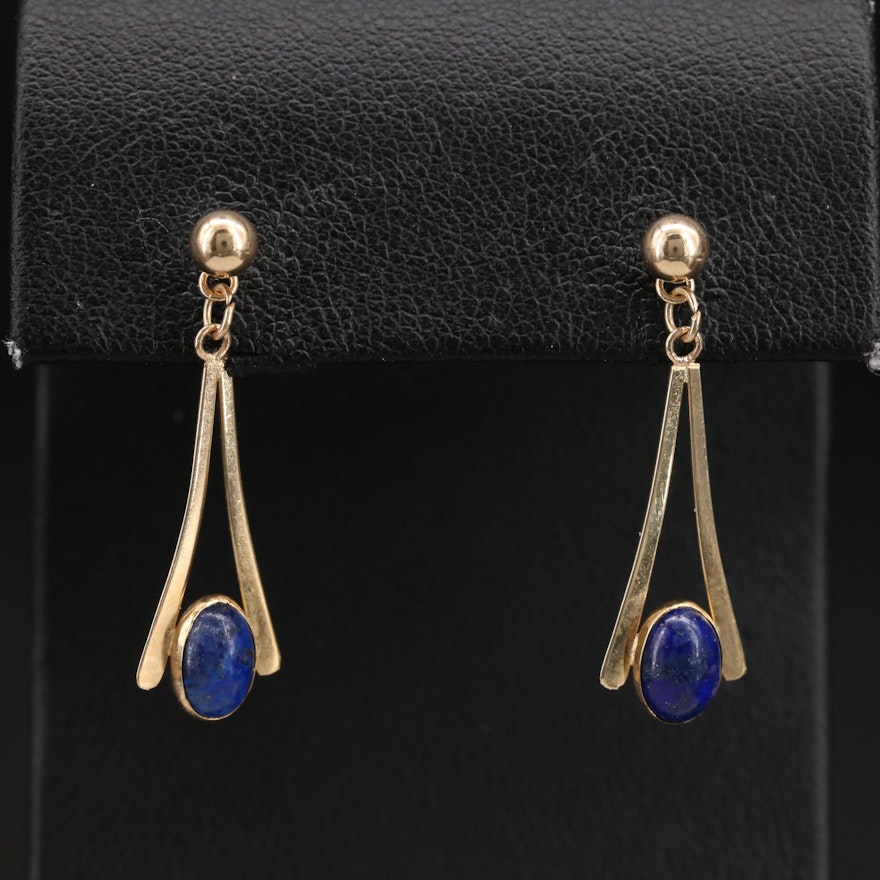 14K Lapis Lazuli Earrings