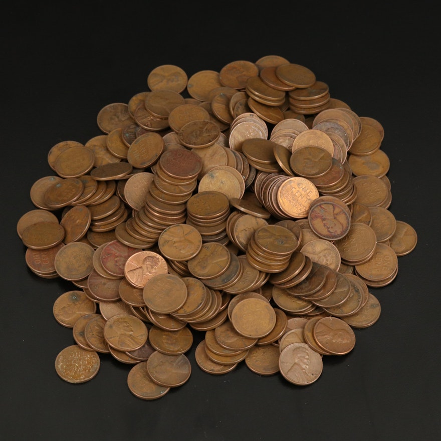 Large Collection of Assorted Date Lincoln Wheat Cents