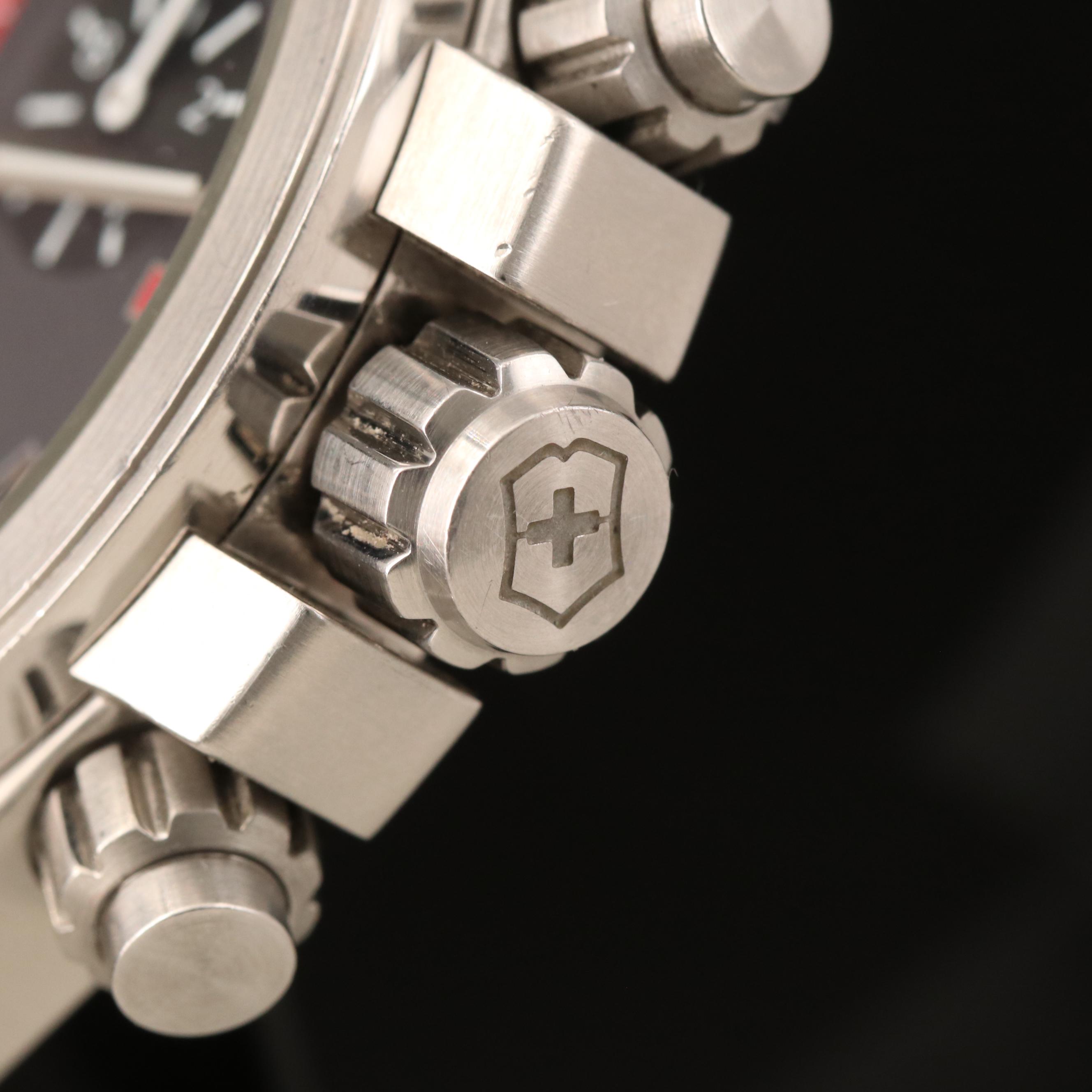 Victorinox Swiss Army Convoy Chrono Stainless Steel Quartz Watch