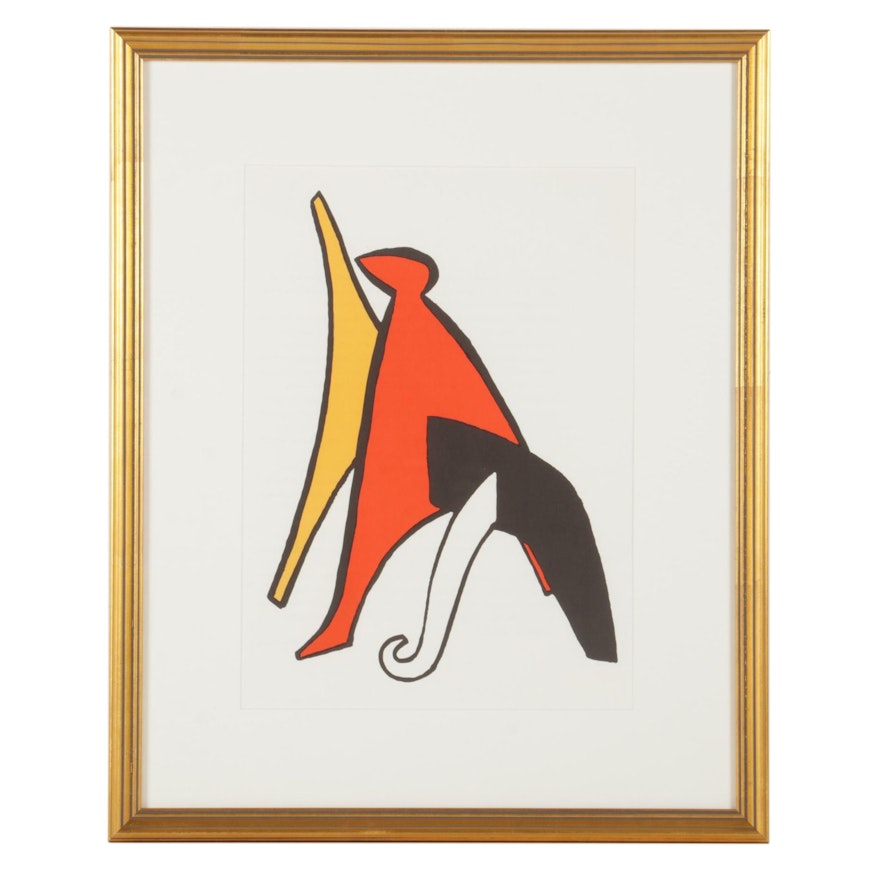 Alexander Calder Color Lithograph for "Derrière le Miroir," 1963