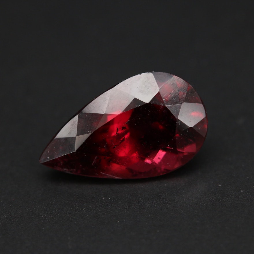 Loose 3.75 CT Pear Faceted Tourmaline