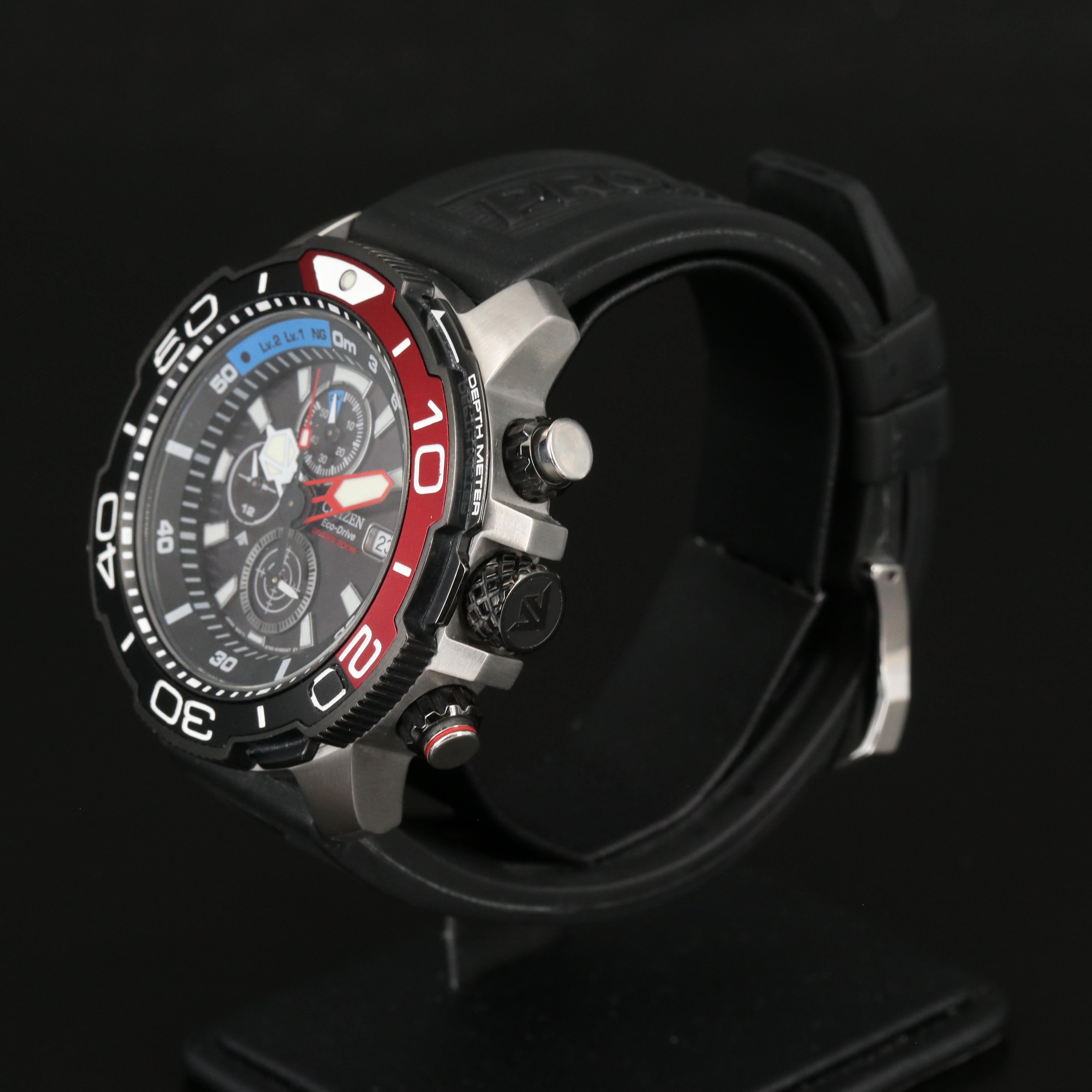 Citizen Promaster Aqualand Stainless Steel Eco - Drive Watch