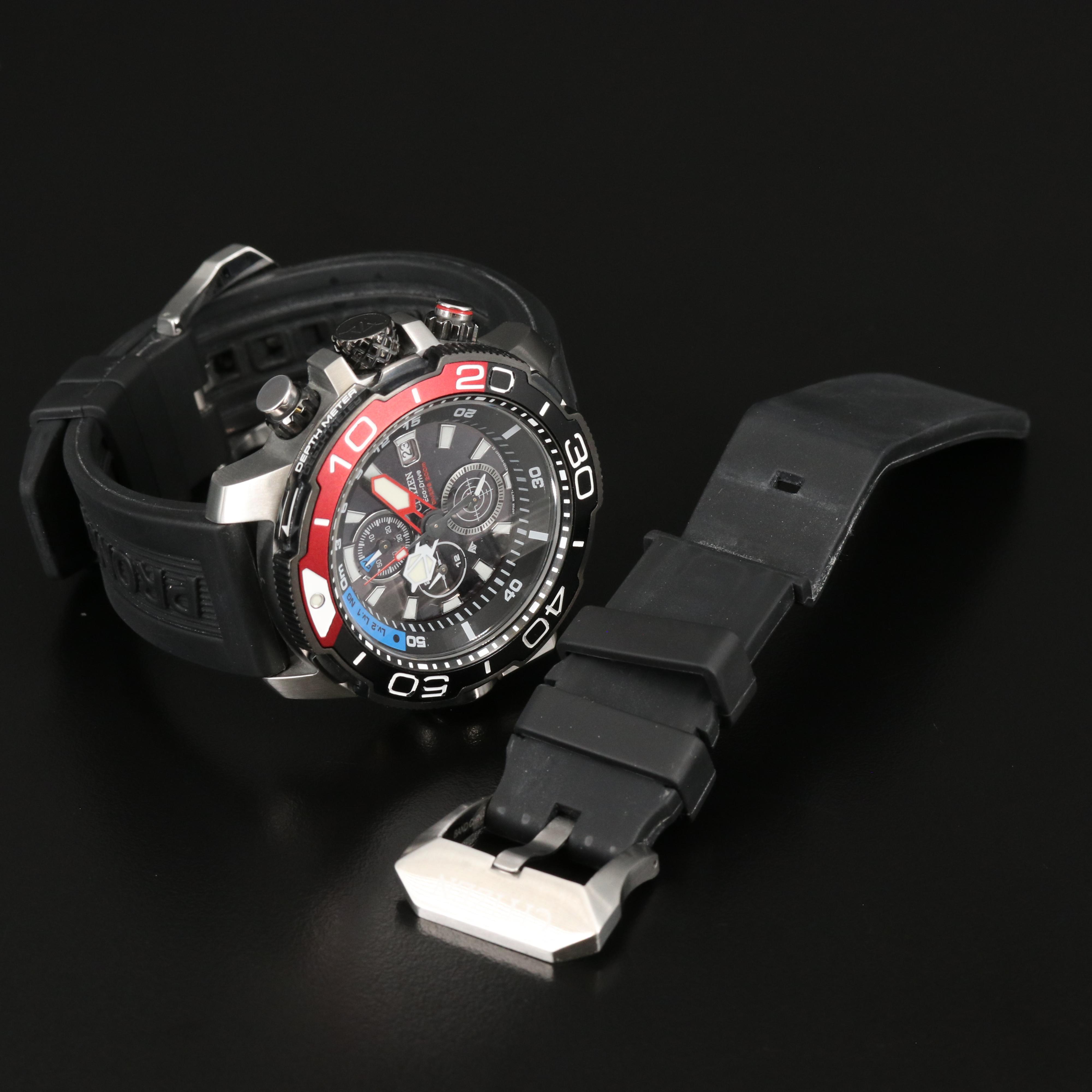 Citizen Promaster Aqualand Stainless Steel Eco - Drive Watch