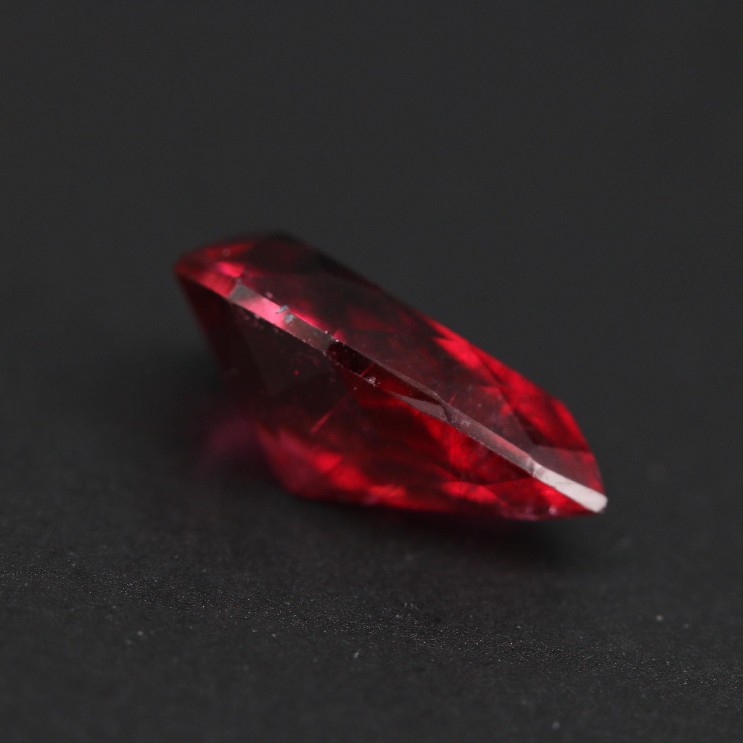 Loose 2.75 CT Modified Pear Faceted Rubellite