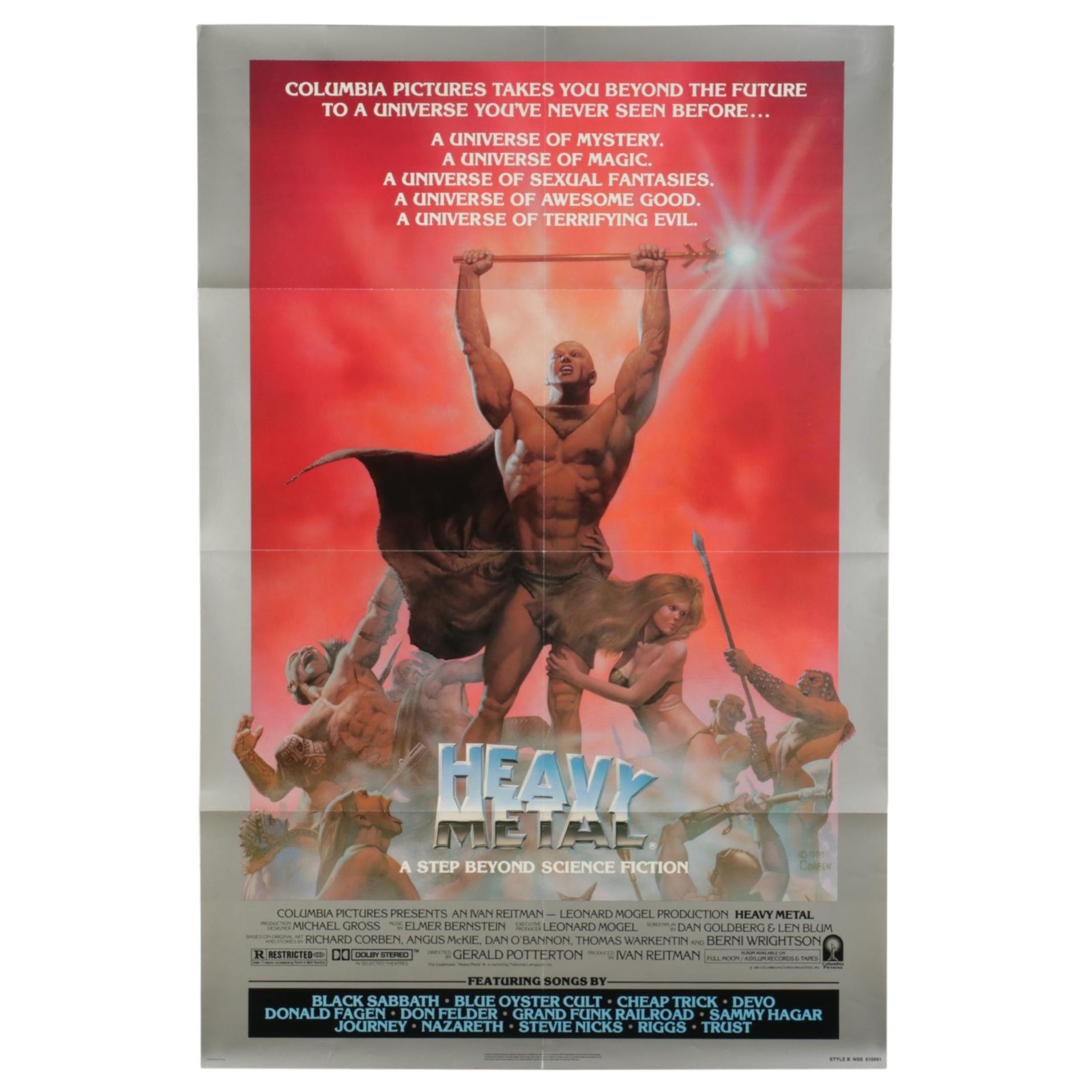 "Heavy Metal" Offset Lithograph One Sheet Movie Poster, circa 1981