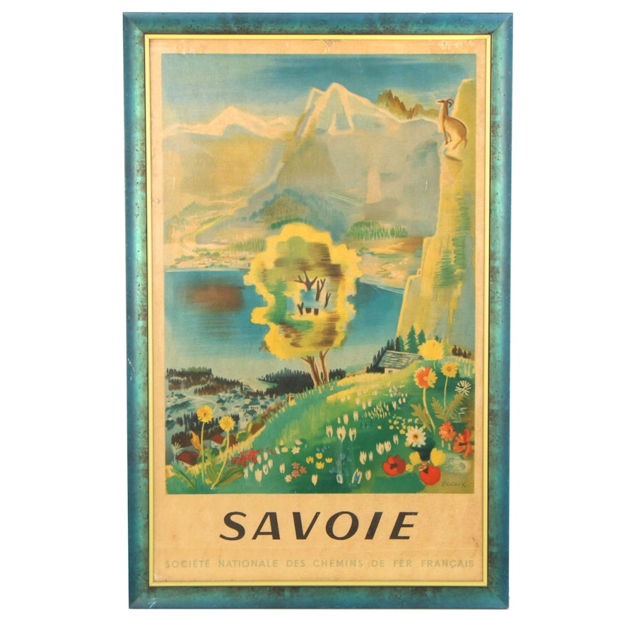 Société Nationale des Chemins de fer Français Lithograph Poster "Savoie"