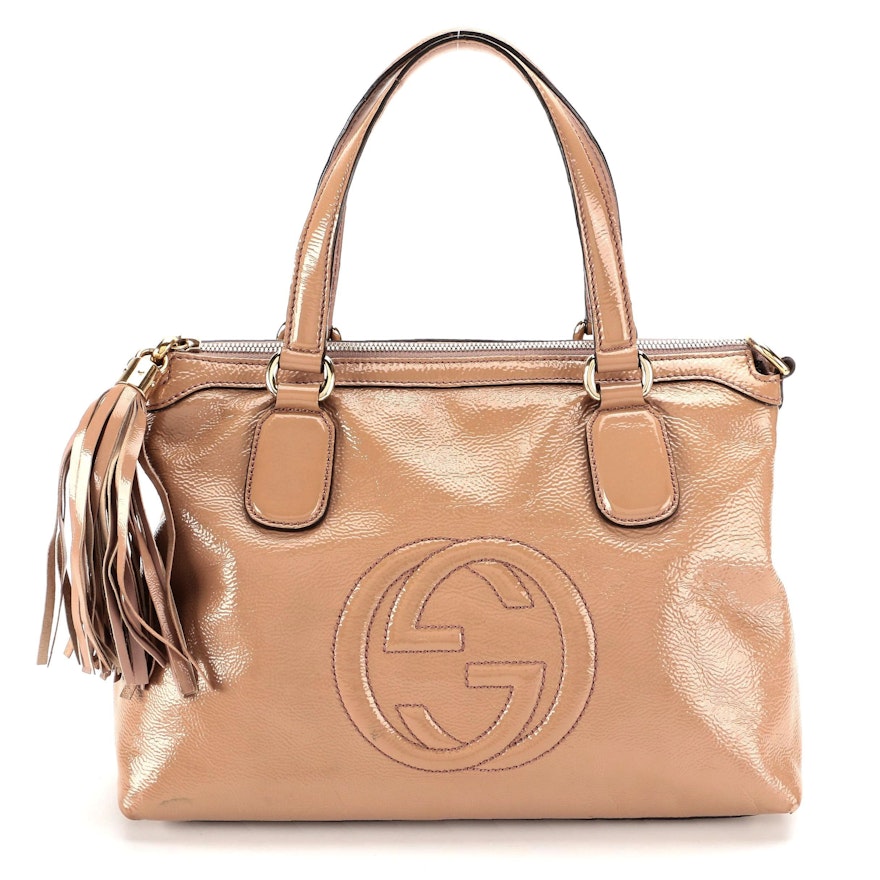 Gucci Soho Patent Leather Two-Way Tassel Bag