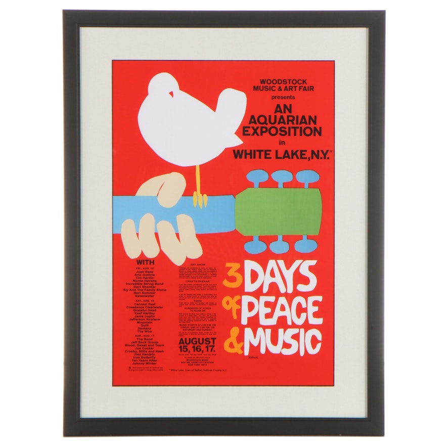 Woodstock Music and Art Fair Giclée After Arnold Skolnick, 21st Century