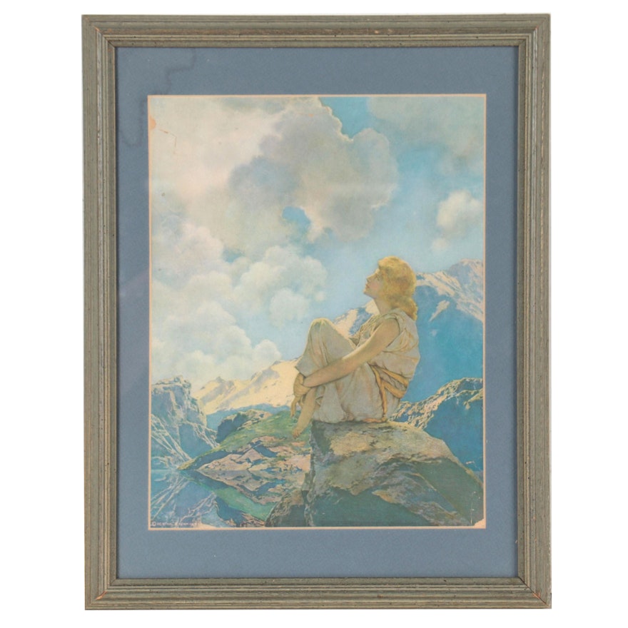 Offset Lithograph After Maxfield Parrish "Morning"