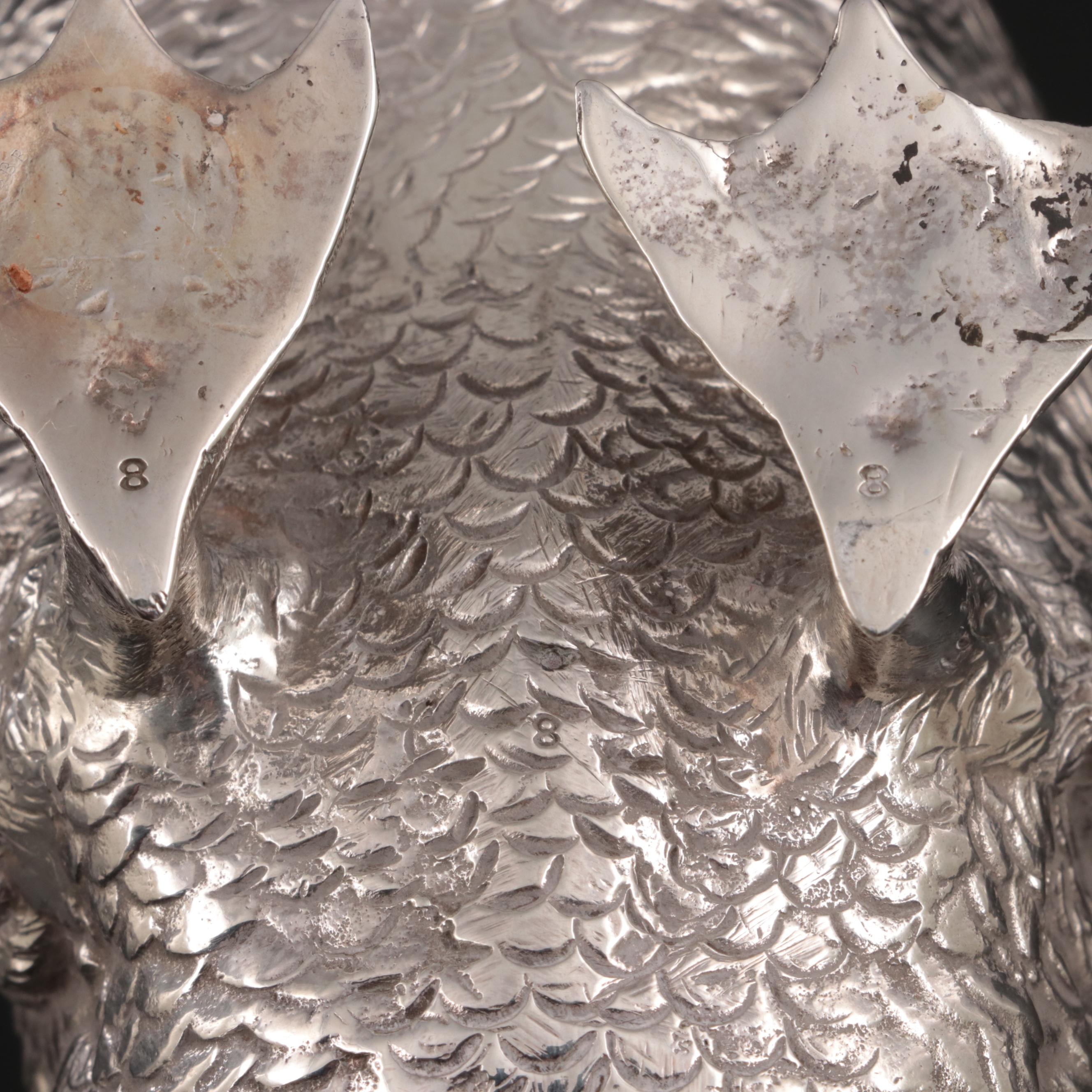 Sterling Silver Duck Figurine, Late 20th Century