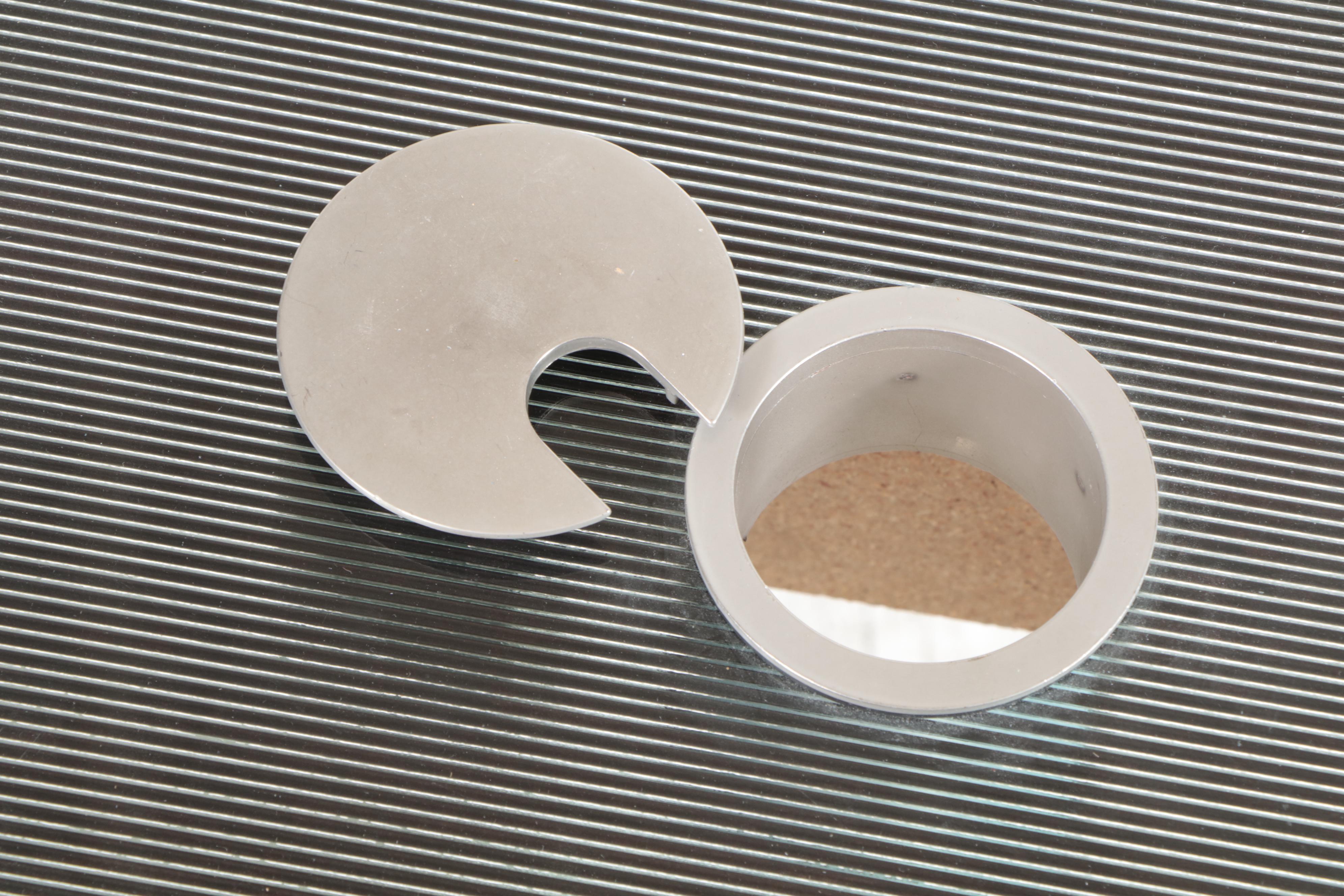 Modernist Style Computer Desk on Large Casters