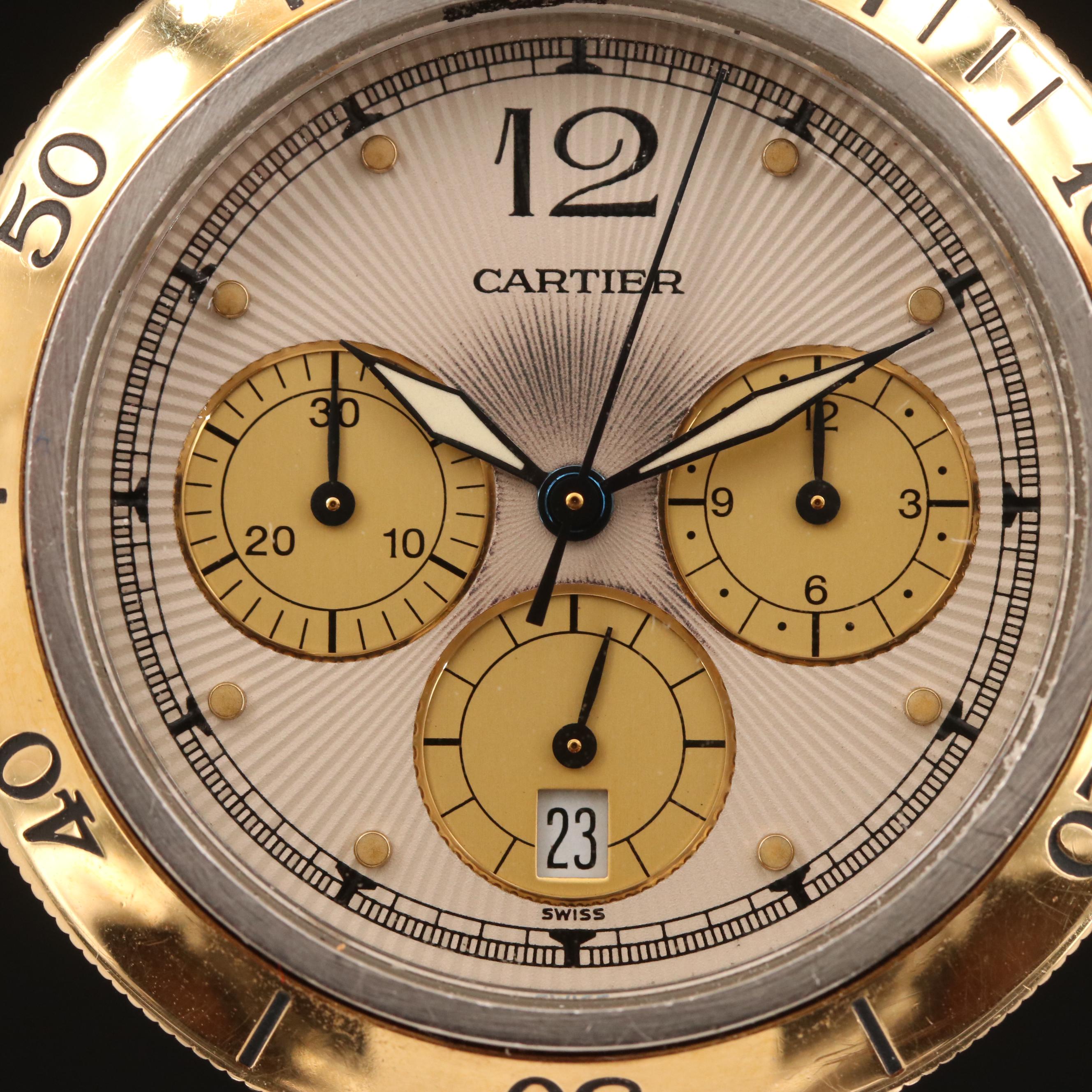 Cartier Pasha de Cartier Chronograph 18K and Stainless Steel Watch