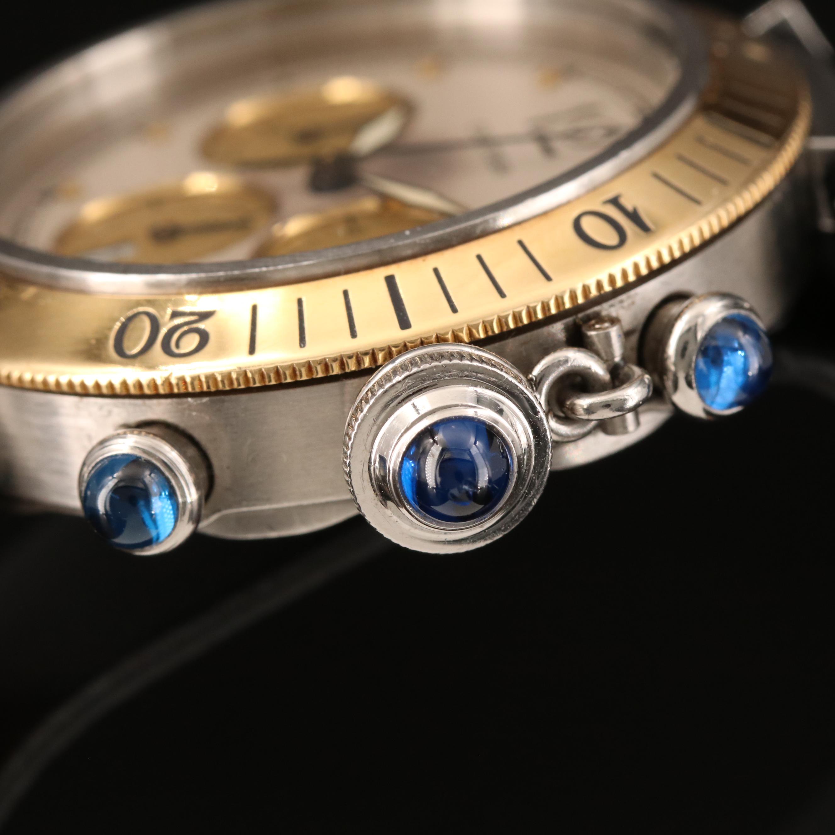 Cartier Pasha de Cartier Chronograph 18K and Stainless Steel Watch