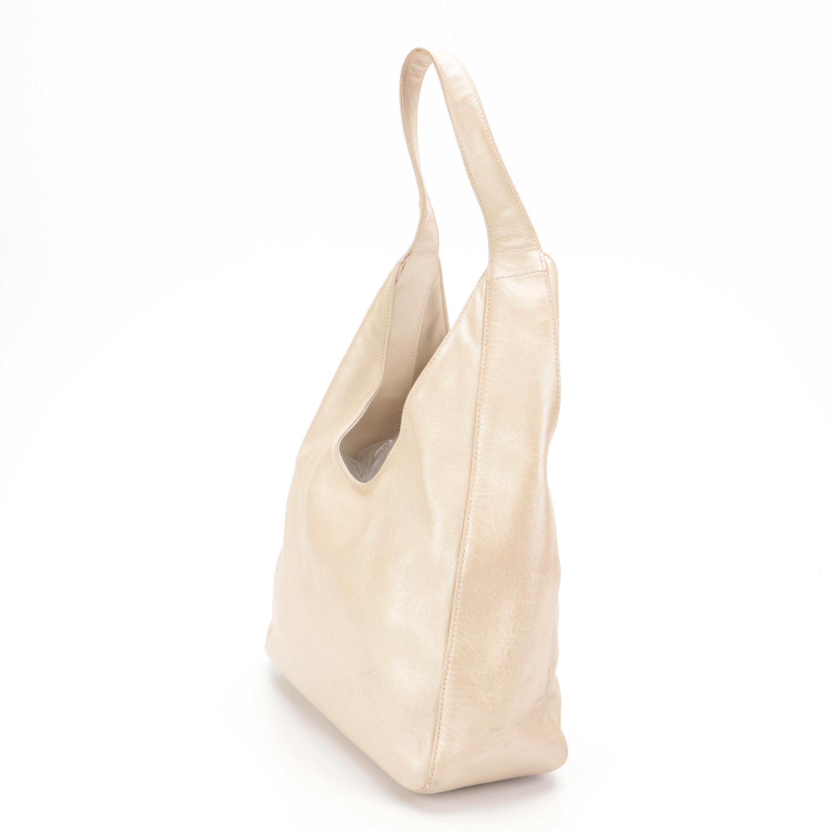 Prada Shoulder Bag in Metallic Sheen Leather