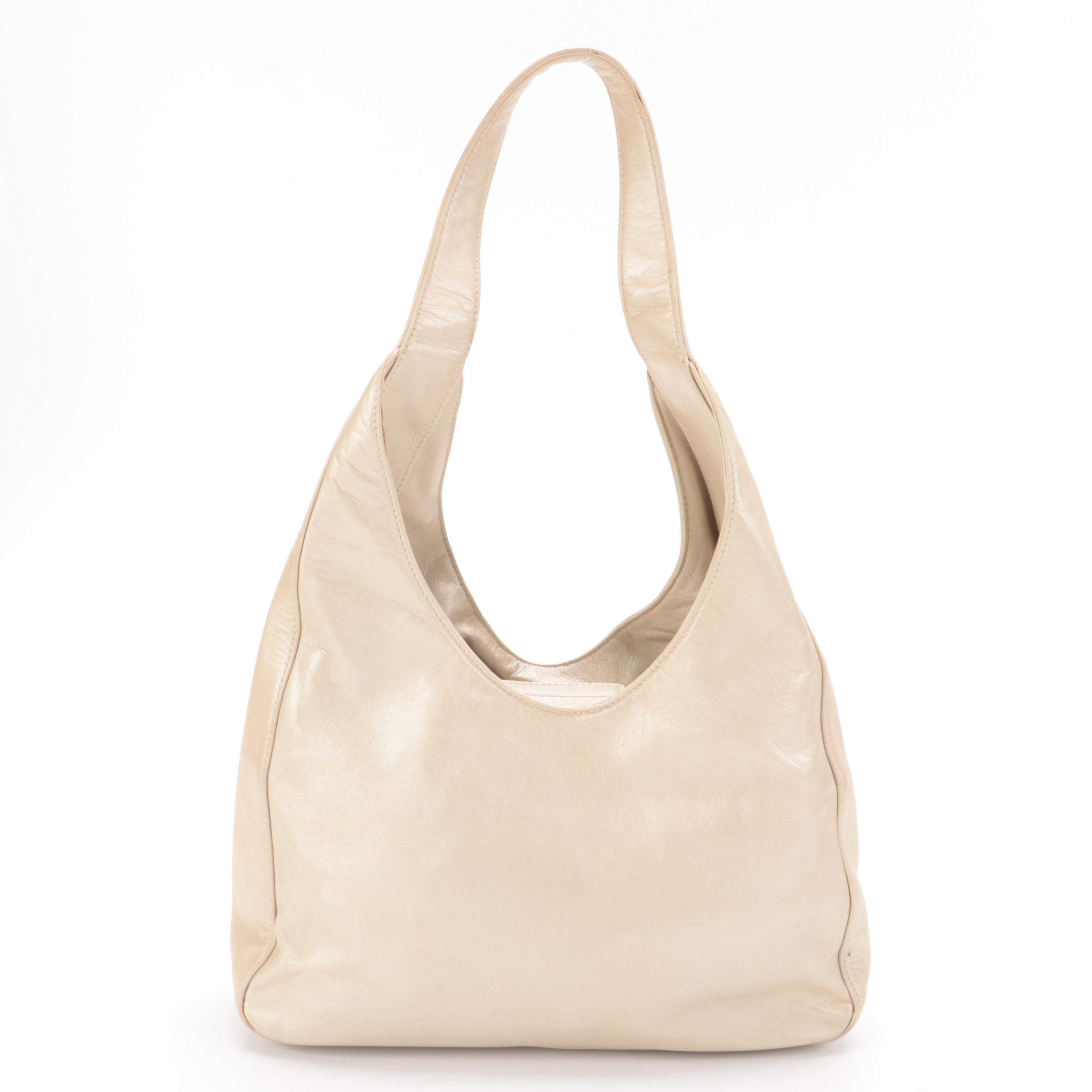 Prada Shoulder Bag in Metallic Sheen Leather