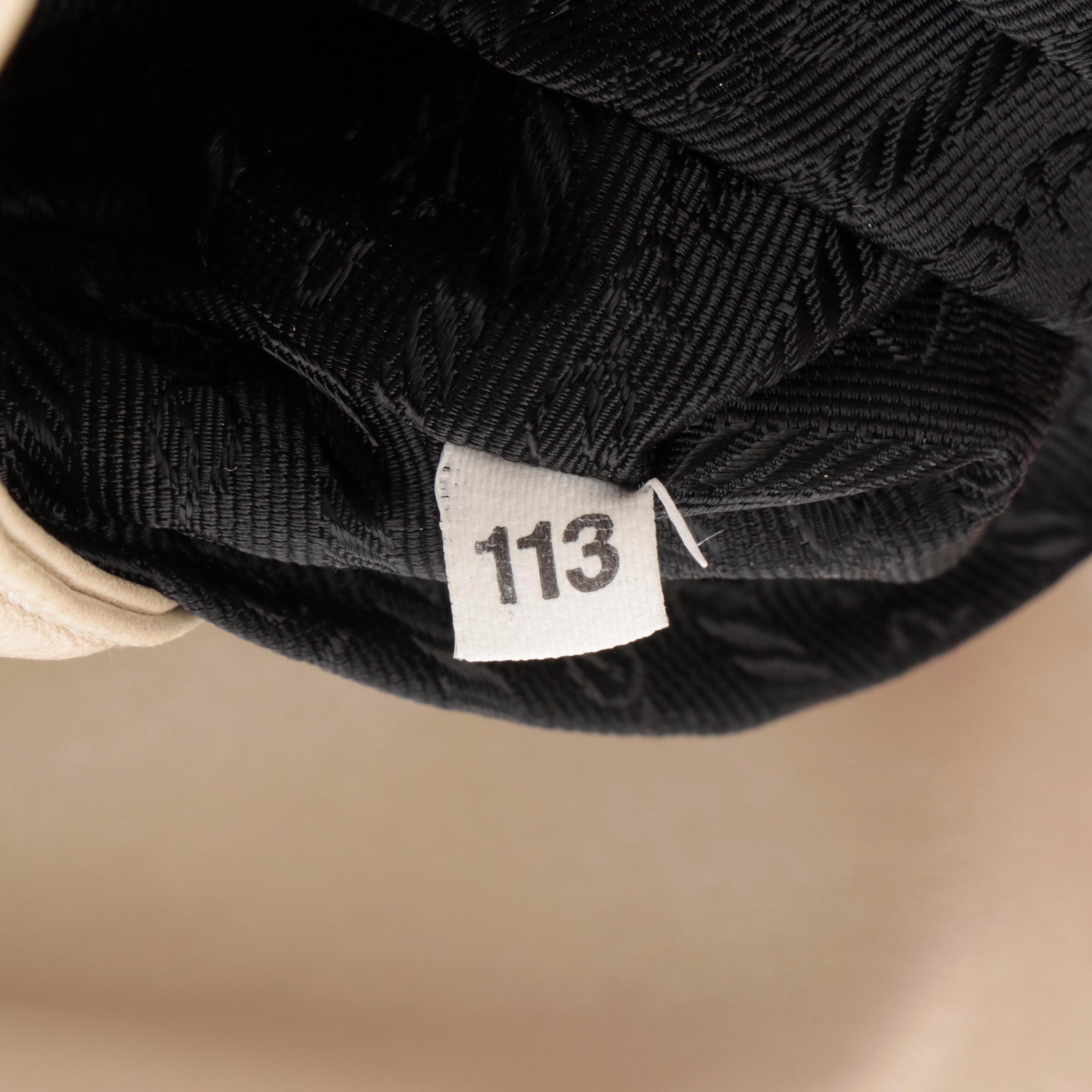 Prada Shoulder Bag in Metallic Sheen Leather