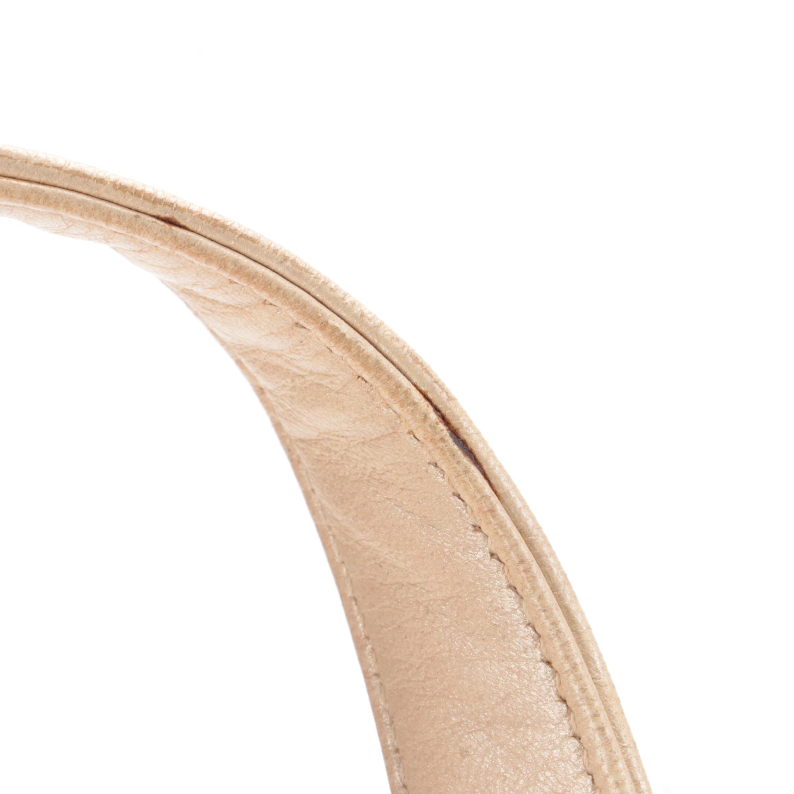 Prada Shoulder Bag in Metallic Sheen Leather