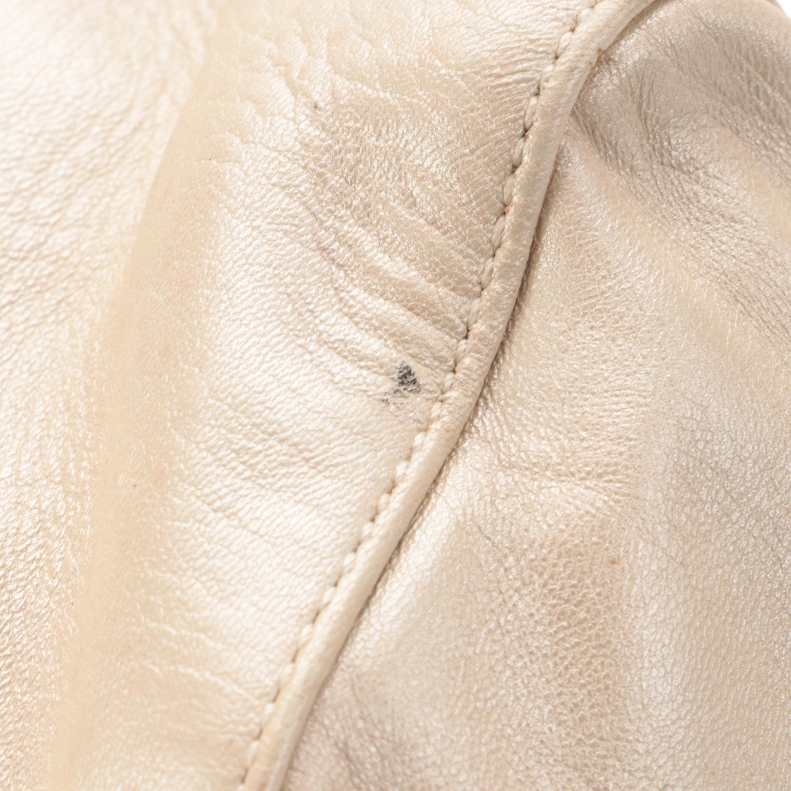 Prada Shoulder Bag in Metallic Sheen Leather