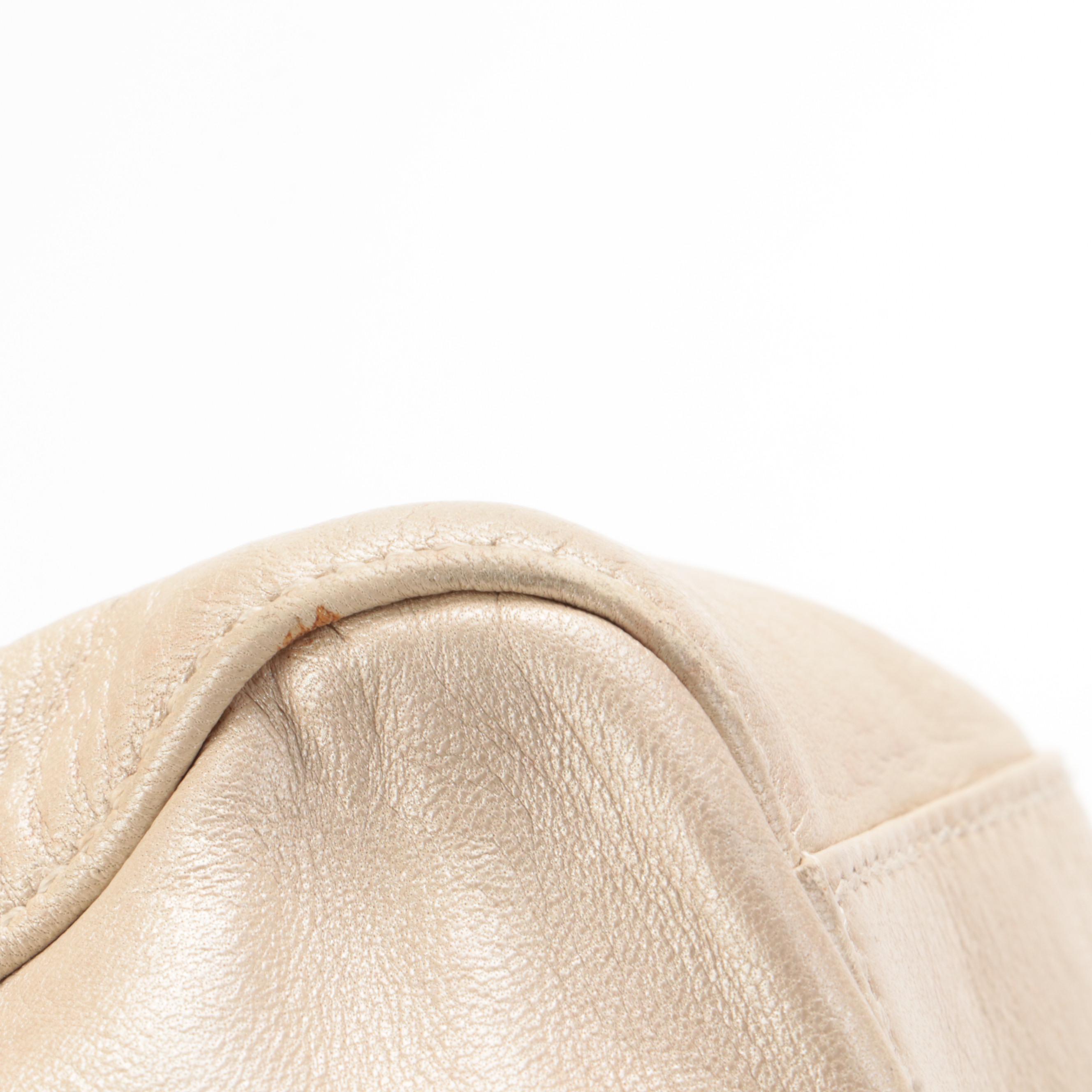 Prada Shoulder Bag in Metallic Sheen Leather