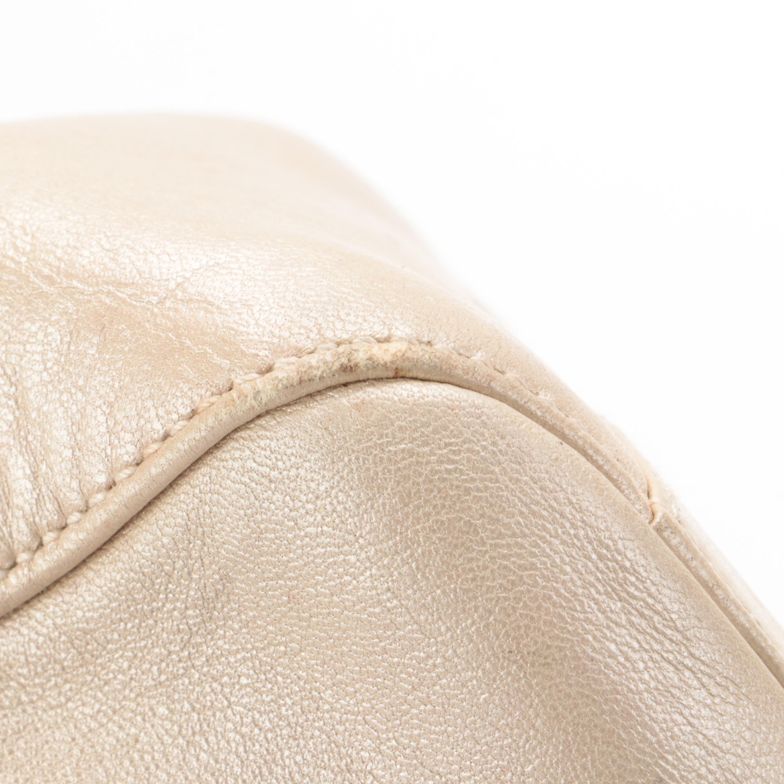 Prada Shoulder Bag in Metallic Sheen Leather