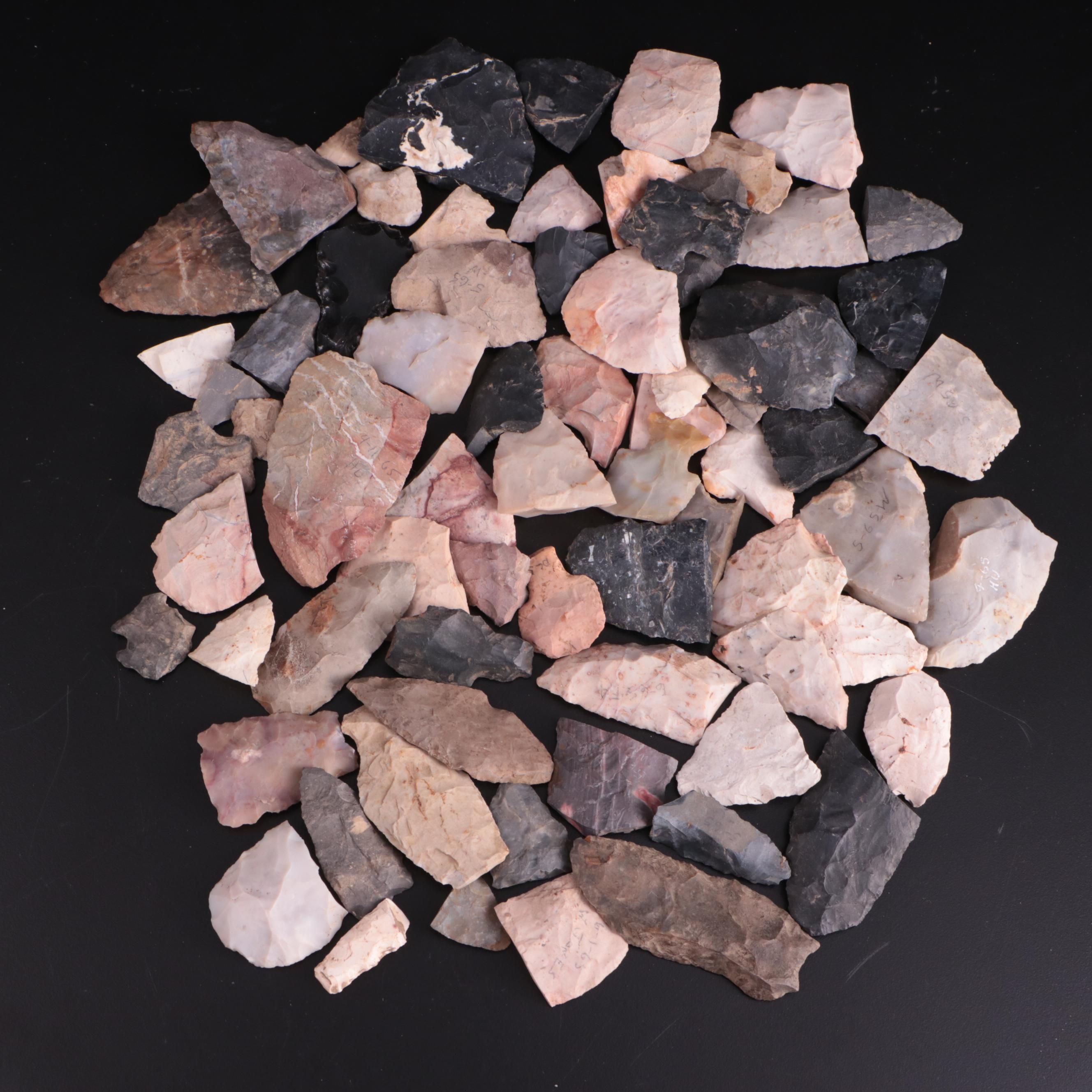 Native American Style Flaked Stone Tools