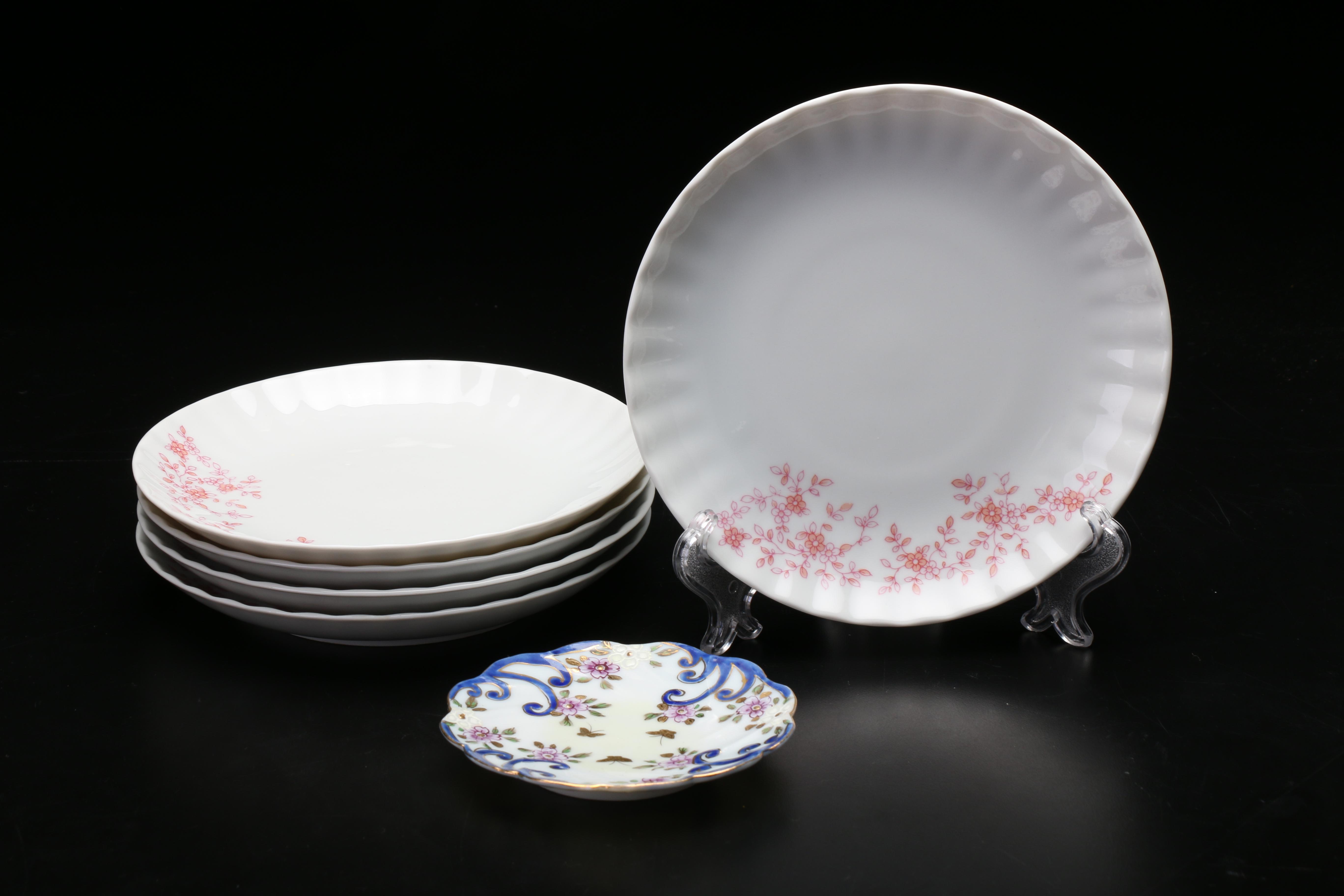 Retsch & Co. Porcelain Plates with Other Tableware, Mid to Late 20th Century