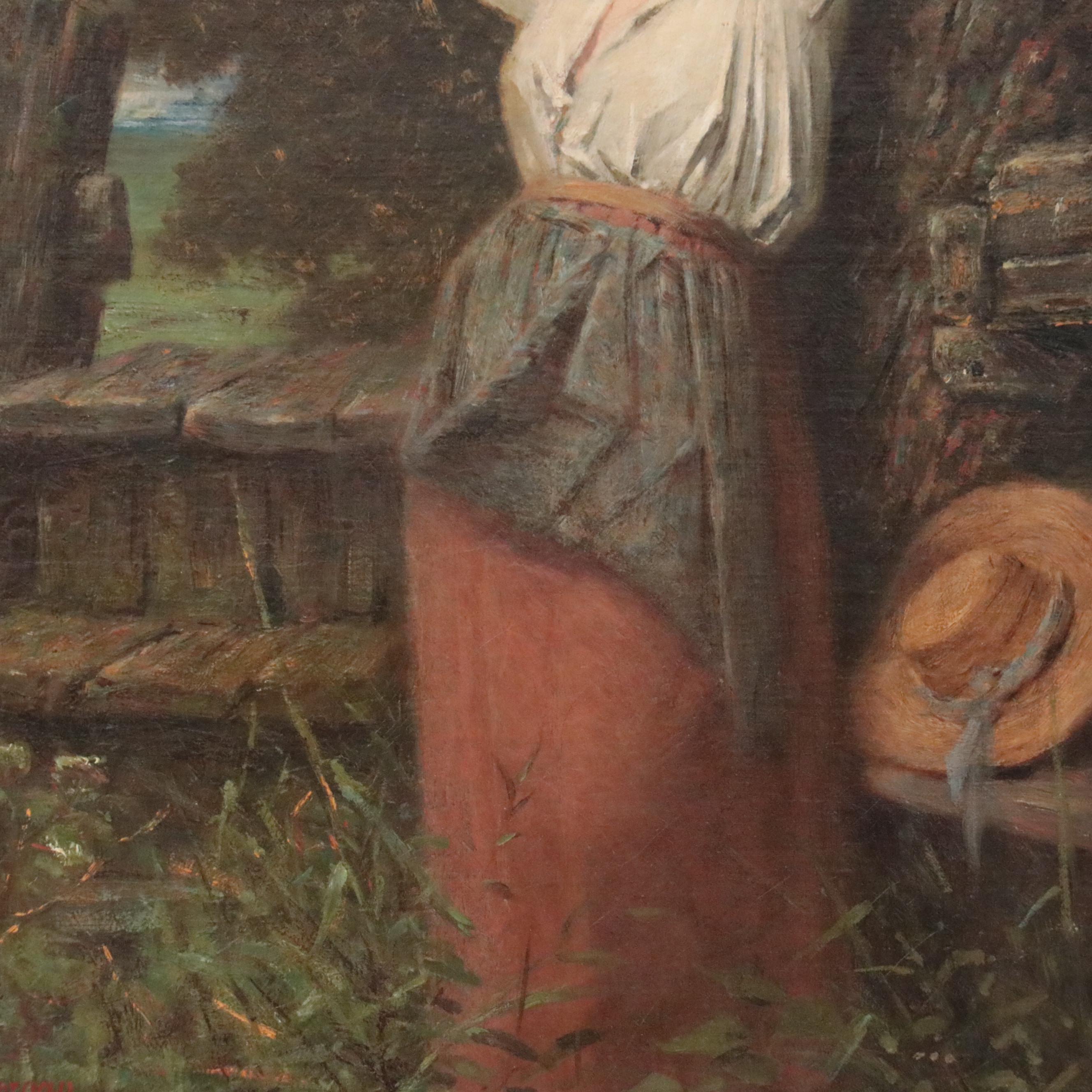William Penn Morgan Oil Painting "Daydreaming"