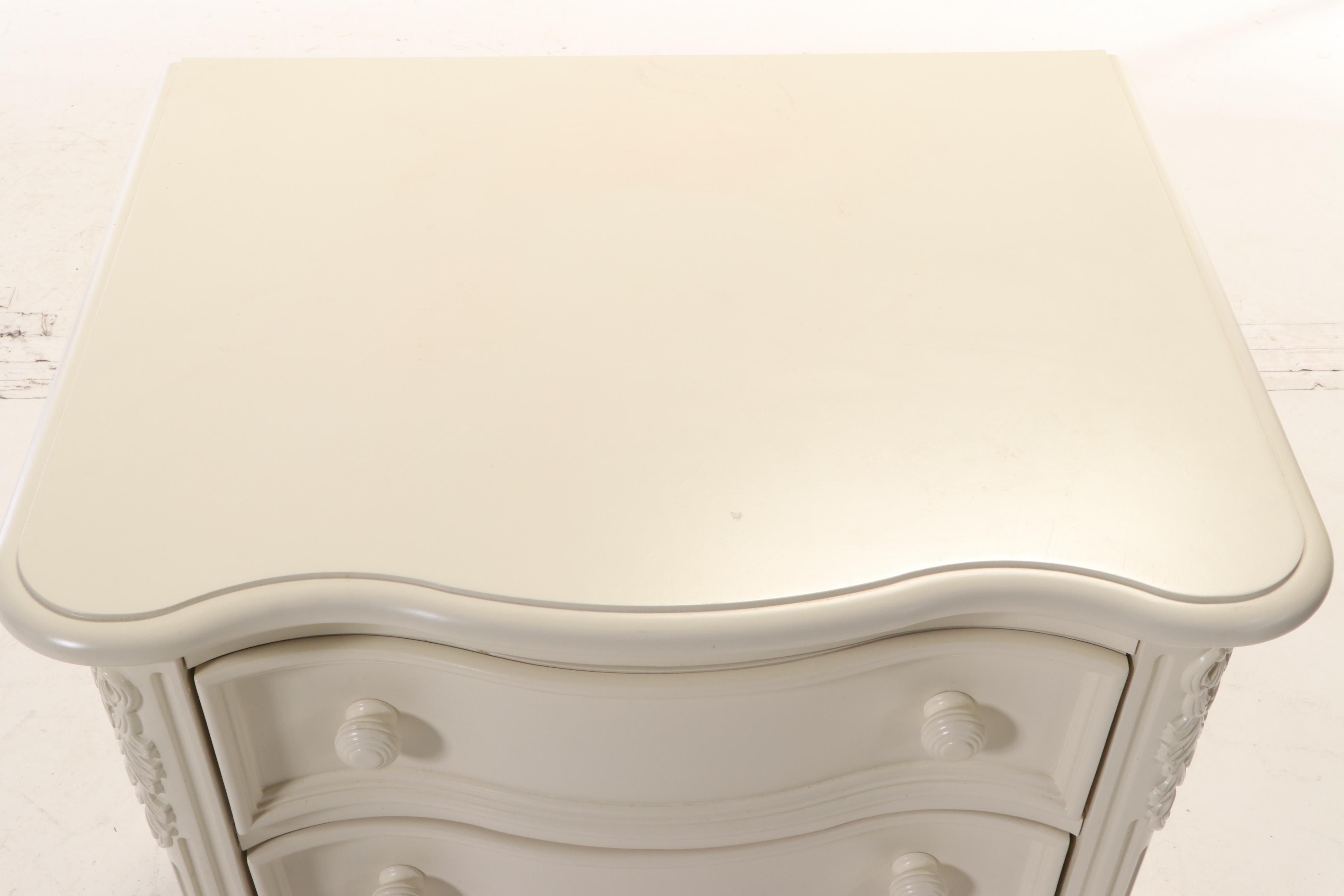 Home Meridian International "Venezia" Three-Drawer Serpentine Nightstand