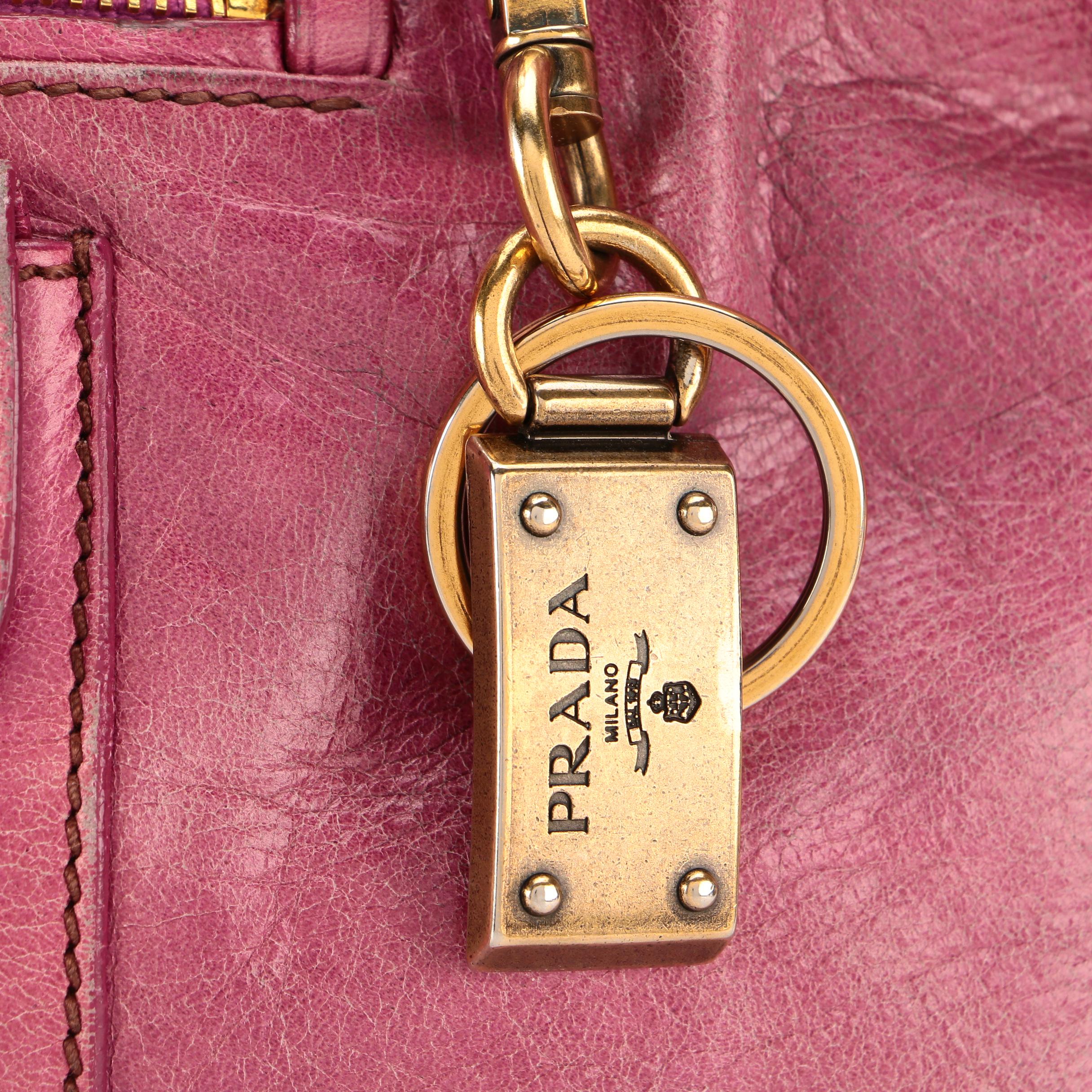 Prada Pink Vitello Leather Tote