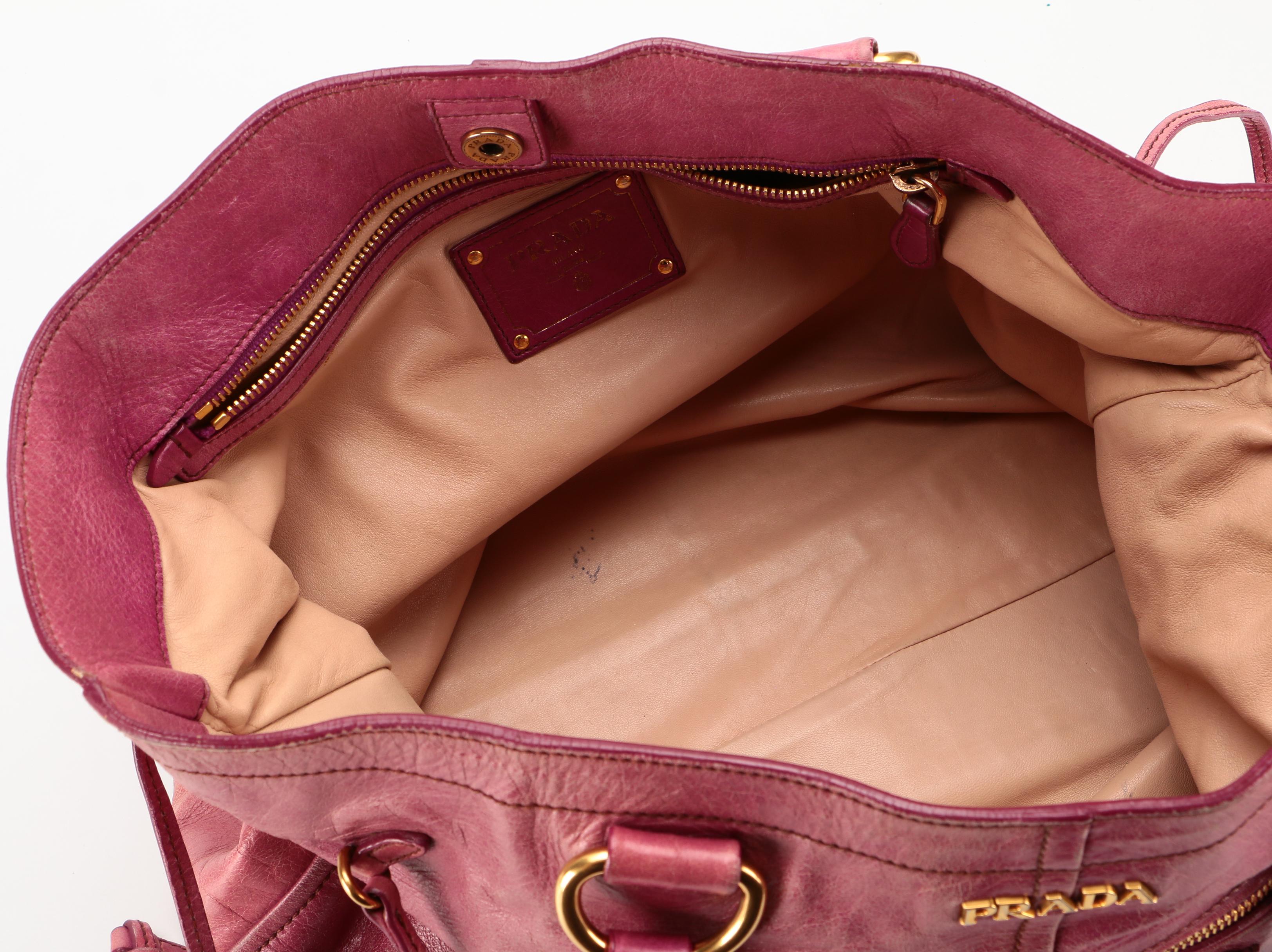 Prada Pink Vitello Leather Tote