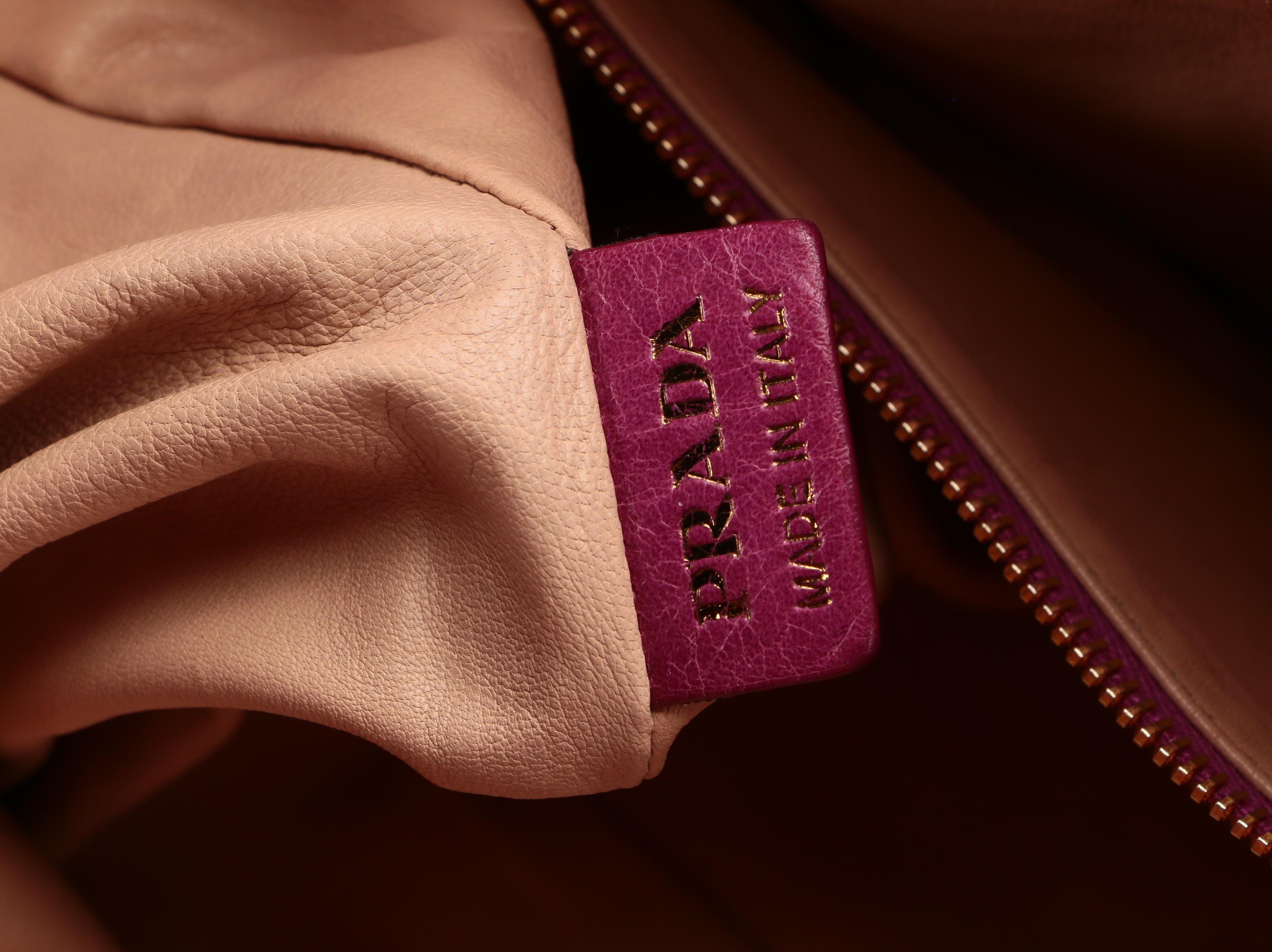 Prada Pink Vitello Leather Tote