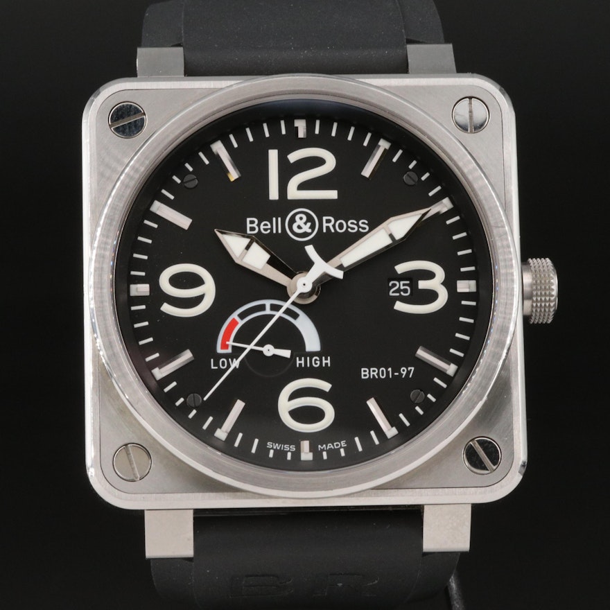 Bell & Ross BR01-97 Reserve de Marche Stainless Steel Automatic Wristwatch
