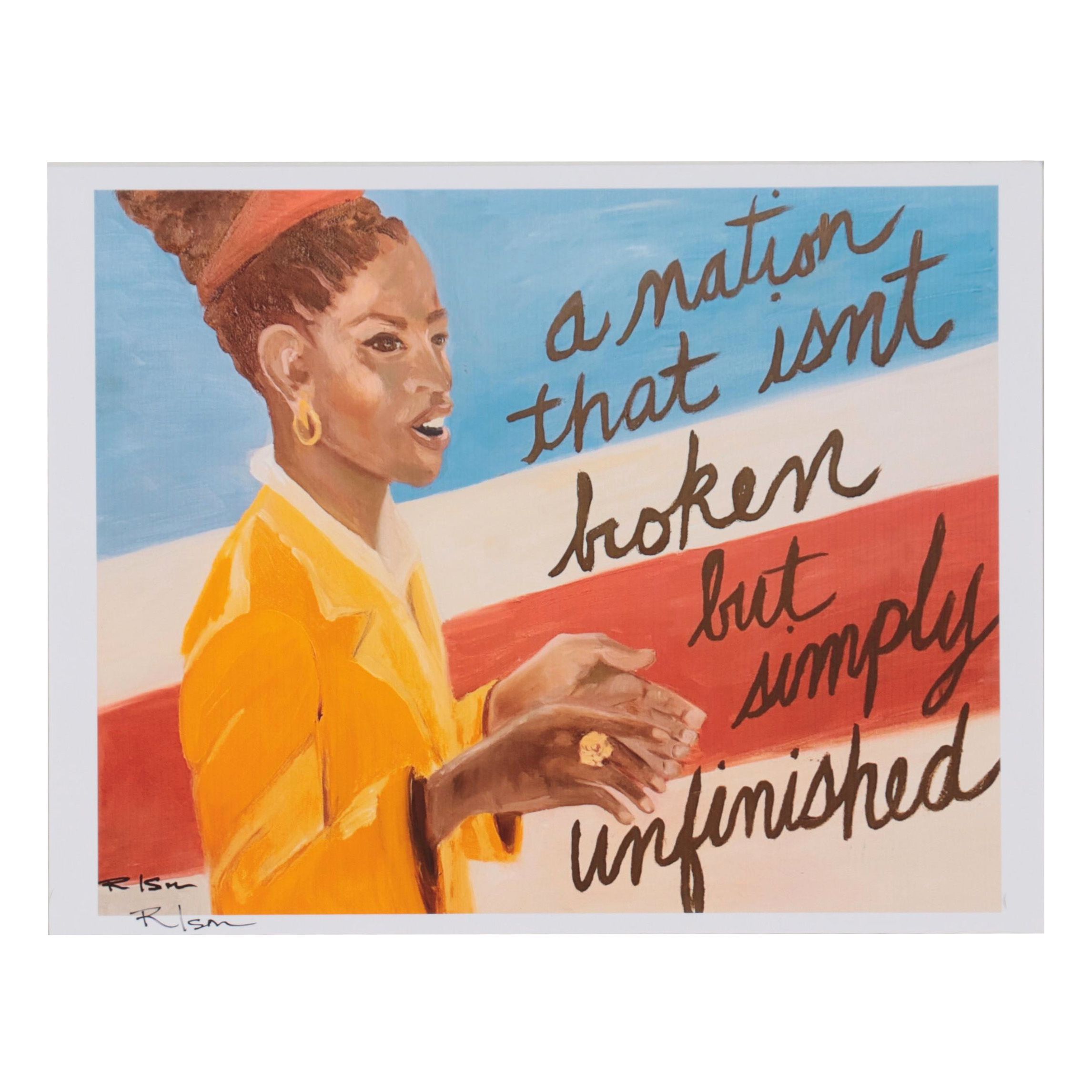 Rebecca Ison Giclée "Simply Unfinished," 21st Century