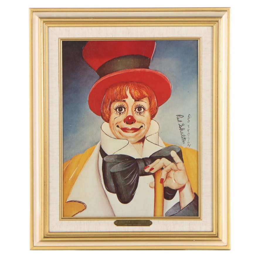 Red Skelton Embellished Photographic Print "Clown's Clown"