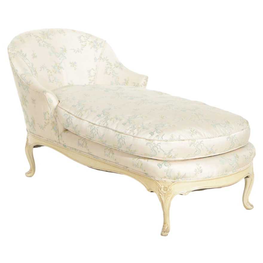 Louis XV Style Chaise Lounge Chair, Early to Mid 20th Century