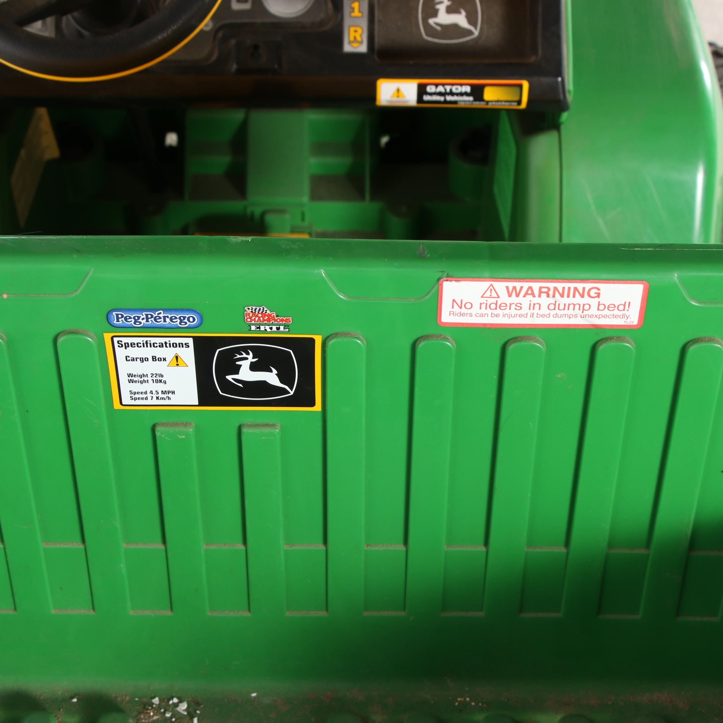 John Deere Gator 4X2 Child's Electric Utility Vehicle with Rechargeable Battery